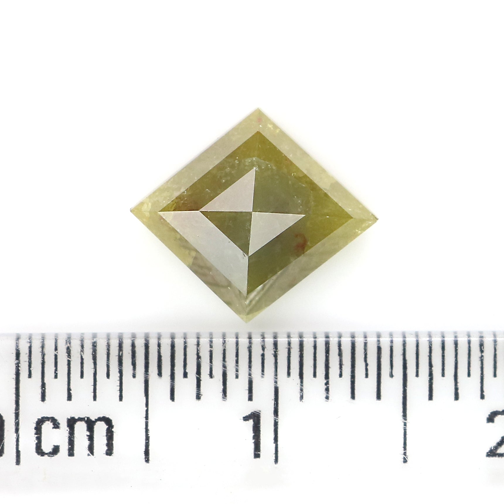 1.61 Ct Natural Loose Kite Shape Diamond Yellow Color Kite Shape Diamond 9.60 MM Natural Loose Diamond Yellow Kite Rose Cut Diamond QL8814