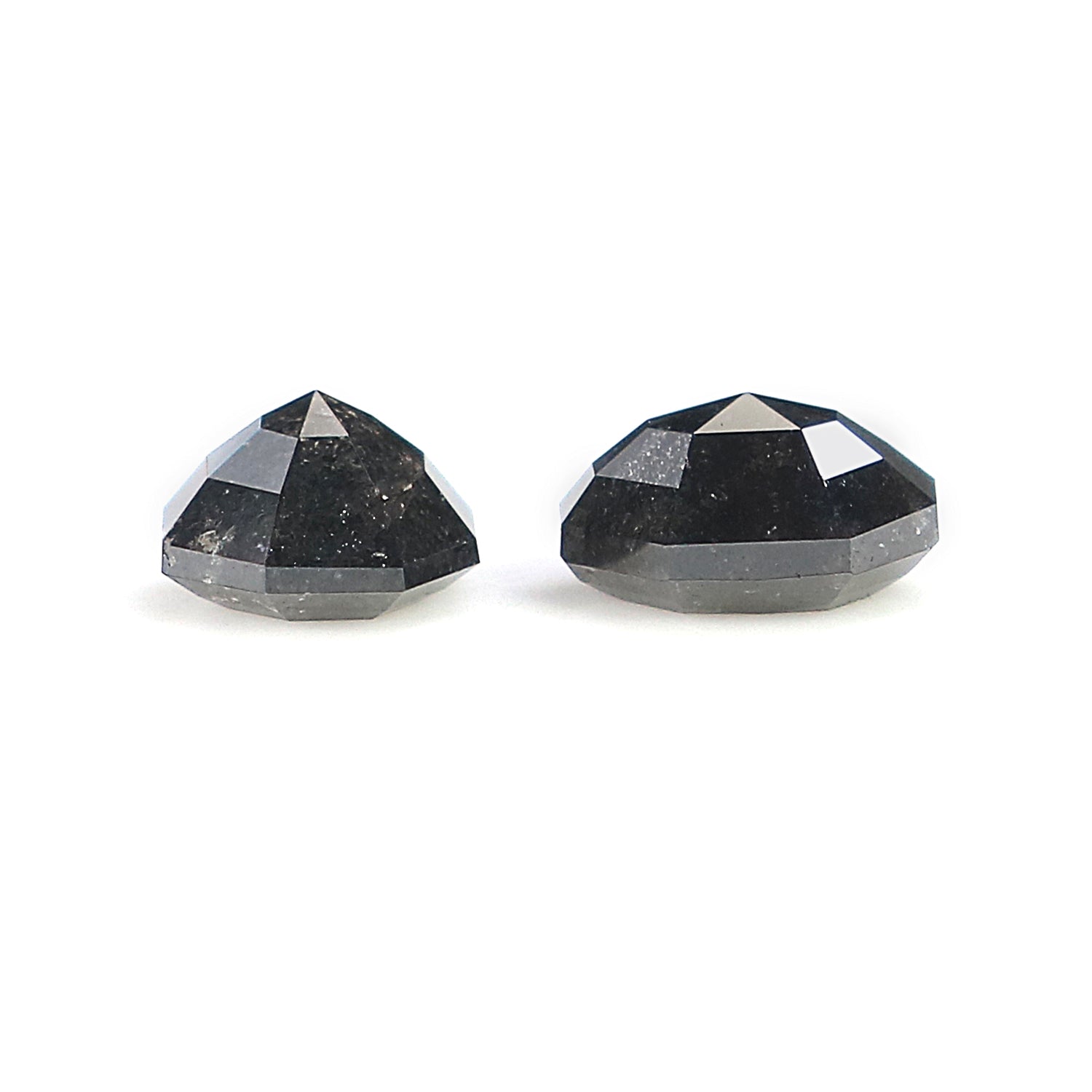 0.96 CT Natural Loose Octagon Cut Pair Diamond Salt And Pepper Octagon Diamond 4.50 MM Natural Black Grey Octagon Rose Cut Diamond LQ9560