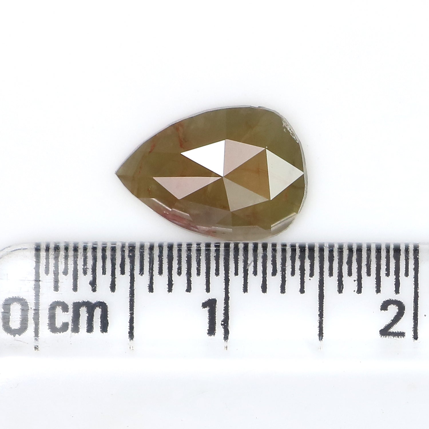 1.30 CT Natural Loose Pear Shape Diamond Grey Color Pear Cut Diamond 10.10 MM Natural Loose Grey Color Diamond Pear Rose Cut Diamond LQ6480