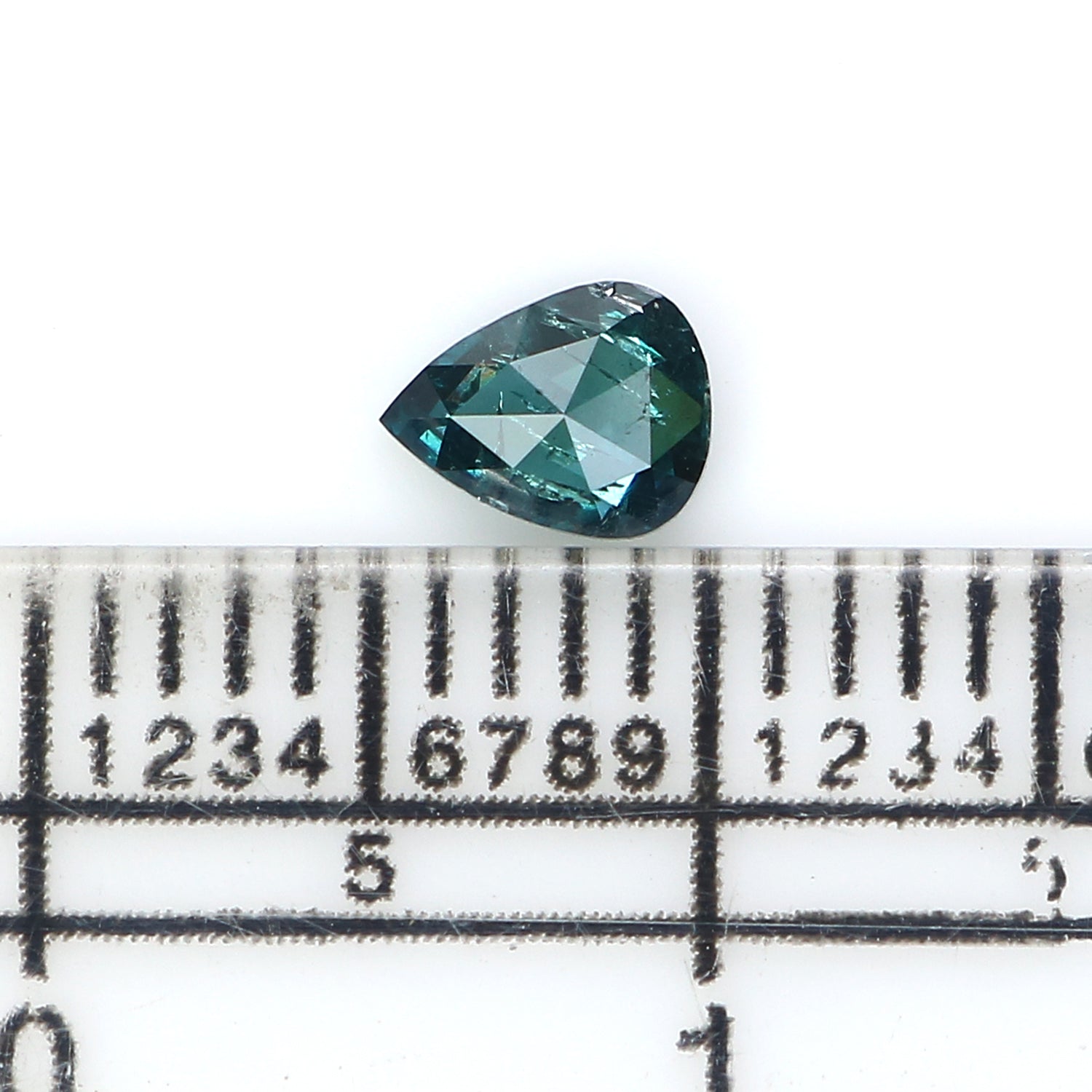 Natural Loose Pear Diamond, Blue Color Pear Cut Diamond, Natural Loose Diamond, Pear Rose Cut Diamond, 0.30 CT Pear Shape Diamond KR1200