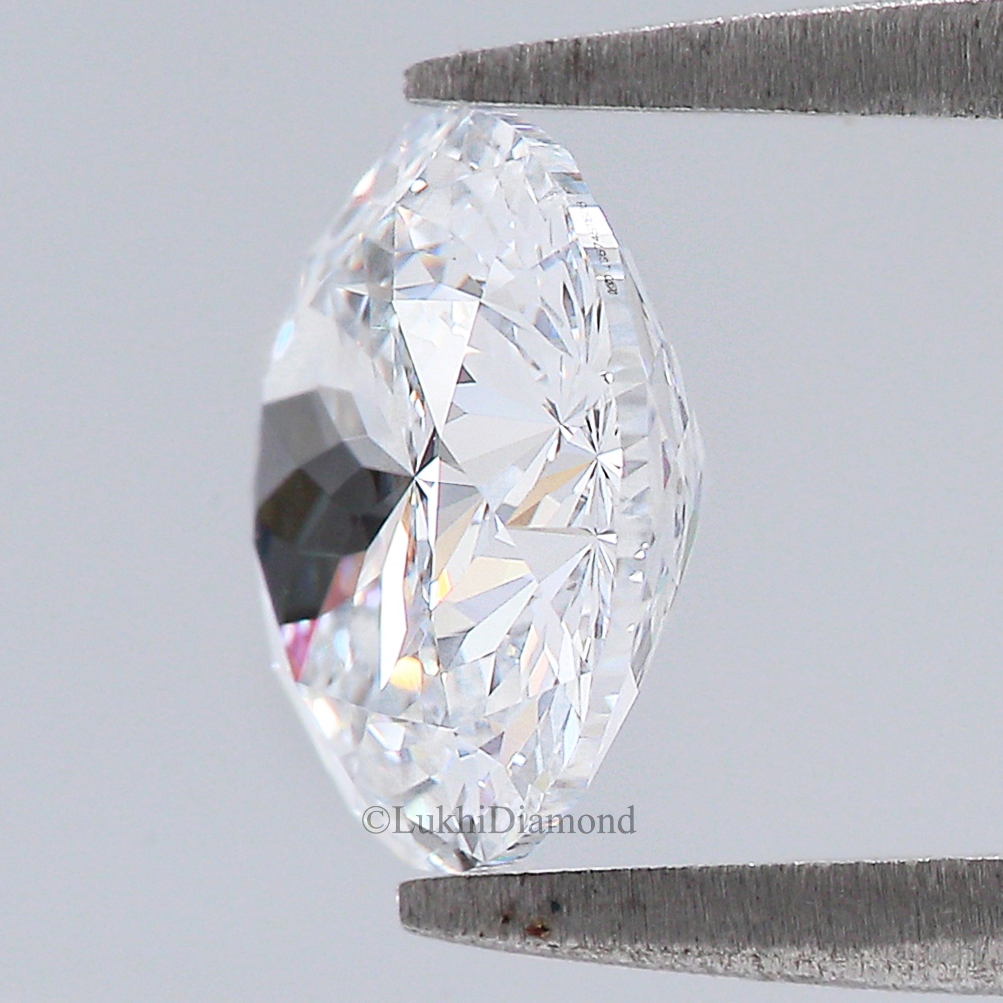 2.05 CT IGI Certified Round Portuguese Cut Diamond White - F Color VS2 Clarity Lab Grown Lab Created Round Modified Cut CVD Diamond L3239