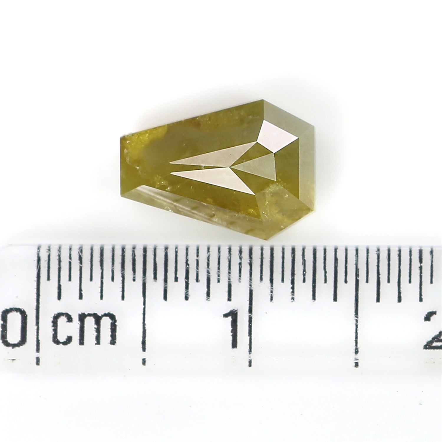 1.96 Ct Natural Loose Diamond, Coffin Cut Diamond, Yellow Diamond, Rustic Diamond, Antique Diamond, Real Diamond, Minimal Diamond KDL9586