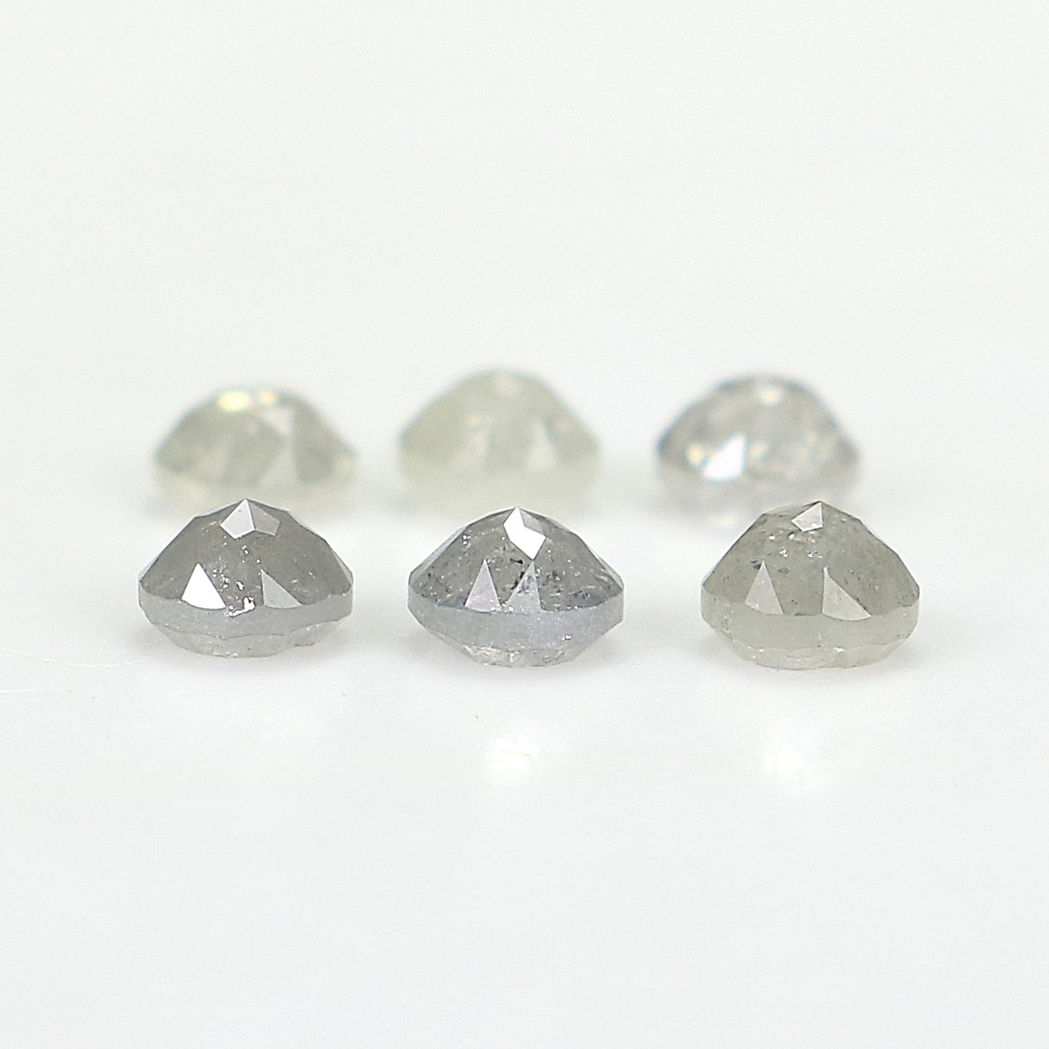 1.40 CT Natural Loose Round Rose Cut Diamond Grey Color Round Shape Diamond 3.50 MM Natural Loose Grey Color Round Rose Cut Diamond LQ3271