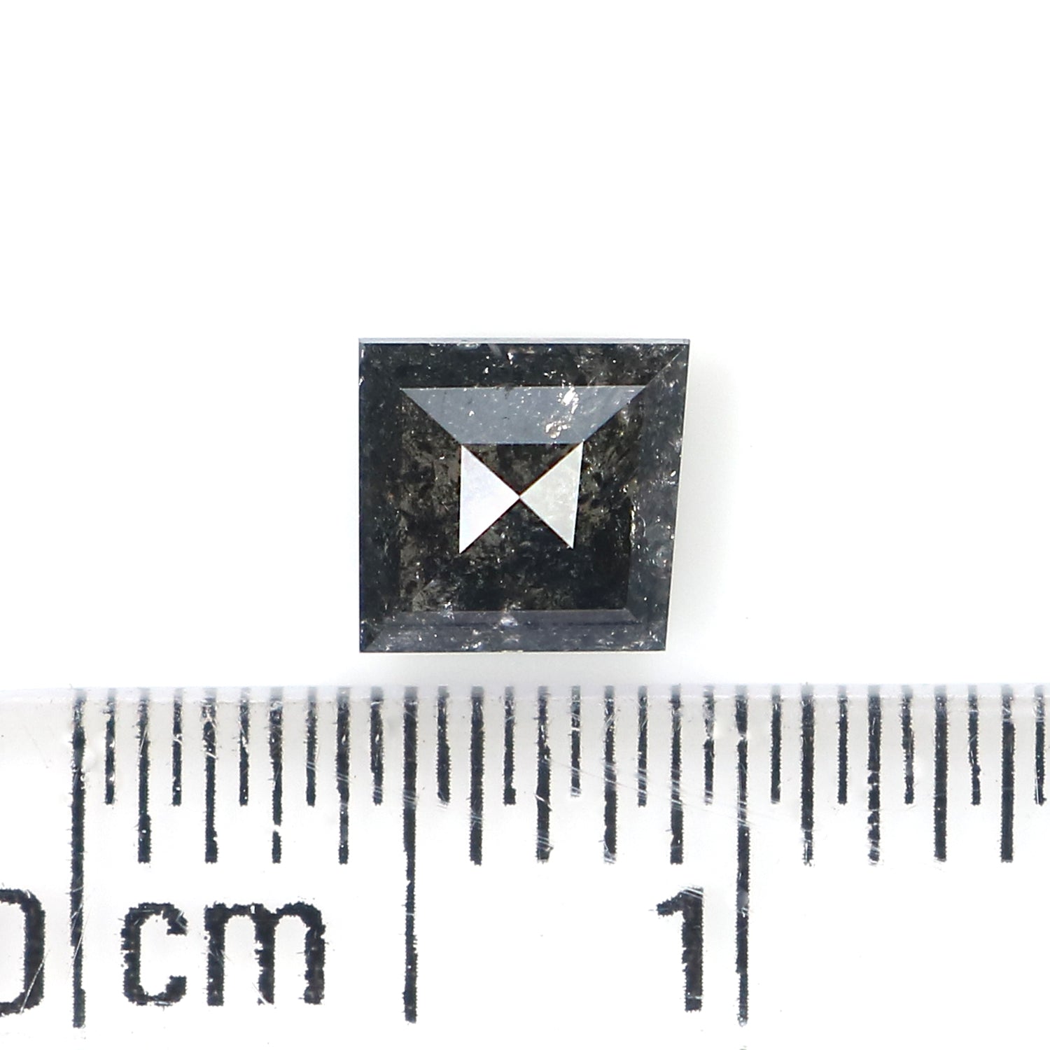 0.60 CT Natural Loose Kite Shape Diamond Salt And Pepper Kite Shape Diamond 6.80 MM Natural Black Grey Color Kite Rose Cut Diamond QL159