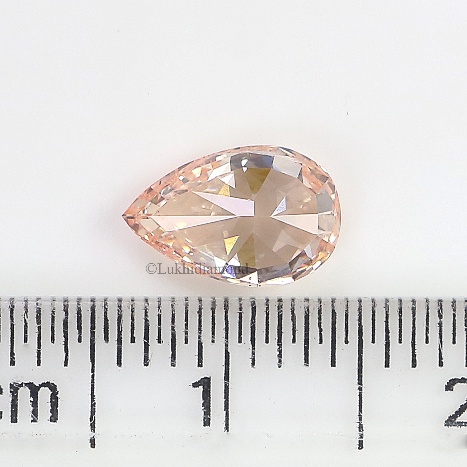 1.01 CT IGI Certified Pear Modified Brilliant Cut Diamond Fancy Vivid Pink Color VS2 Clarity Lab Grown CVD Diamond Lab Created Diamond L3226