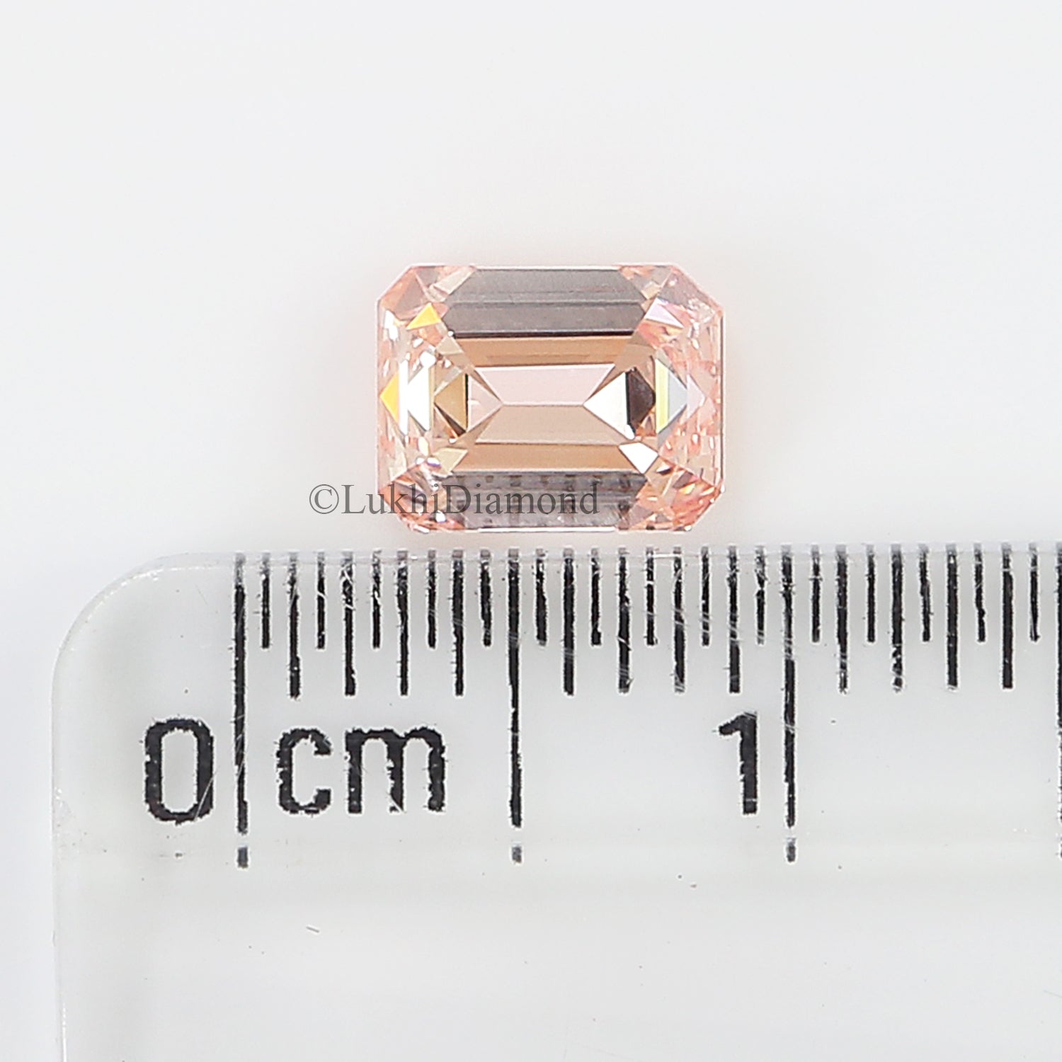 1.02 CT IGI Certified Emerald Cut Fancy Intense Pink Color VS2 Clarity Diamond Lab Grown Diamond Lab Created Emerald CVD Diamond L3199