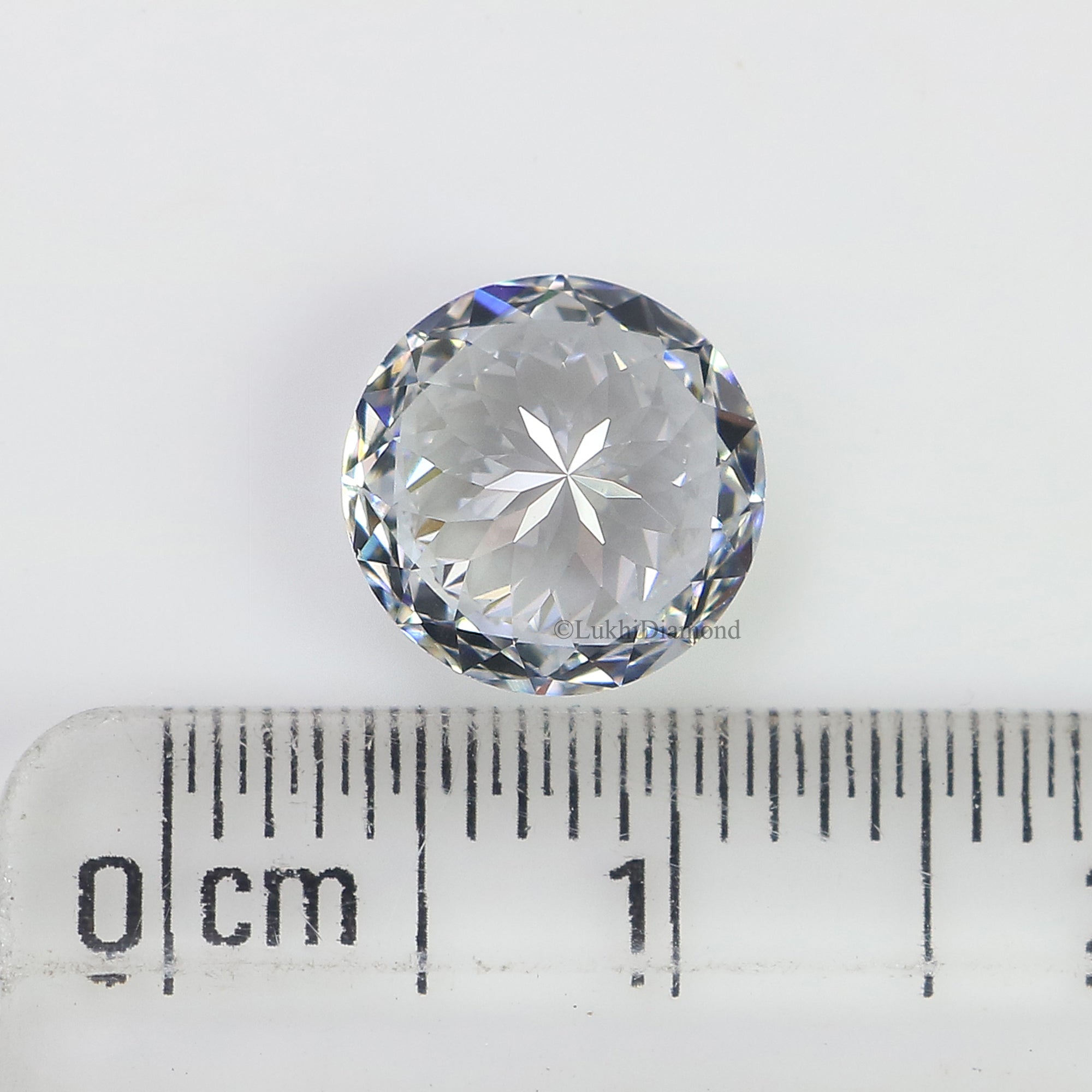 2.06 CT IGI Certified Round Portuguese Cut Diamond White - F Color VS2 Clarity Lab Grown Lab Created Round Mixed Cut CVD Diamond L3255