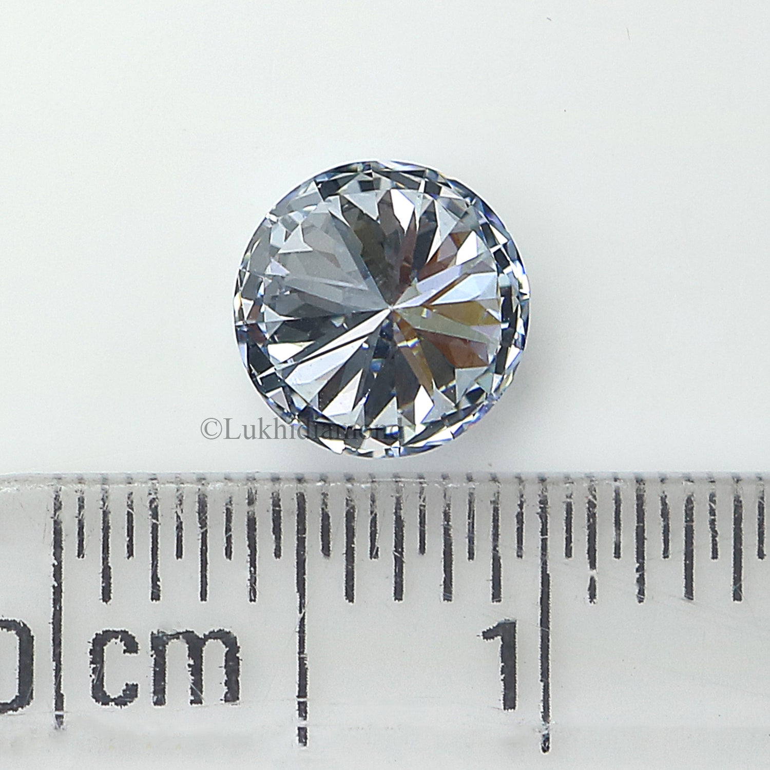 0.85 CT IGI Certified Round Brilliant Cut Fancy Light Blue Color VVS2 Clarity Diamond Lab Grown Diamond Lab Created Round CVD Diamond L3281