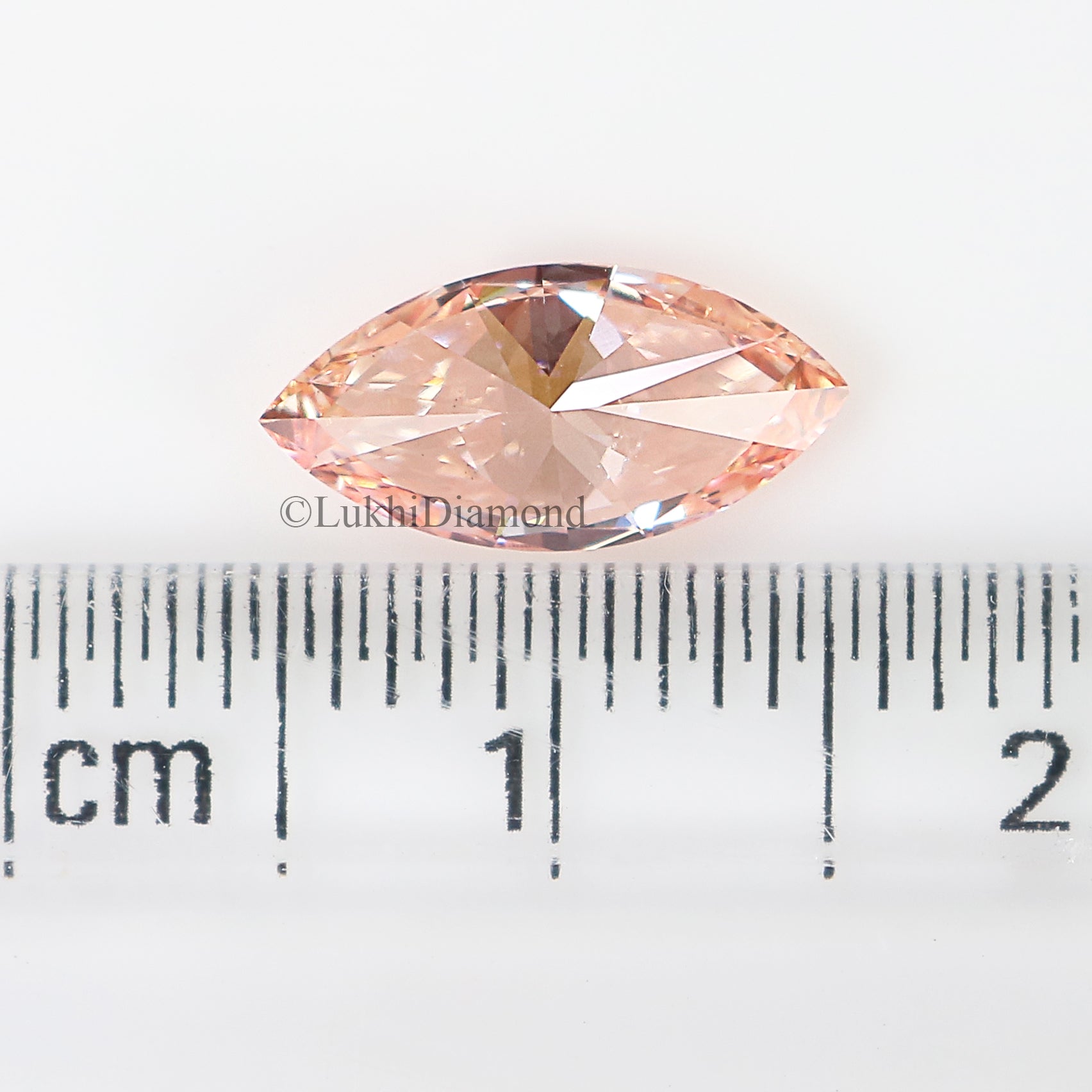 1.01 CT IGI Certified Marquise Brilliant Cut Fancy Vivid Pink Color VS1 Clarity Diamond Lab Grown CVD Diamond Lab Created Diamond L3206