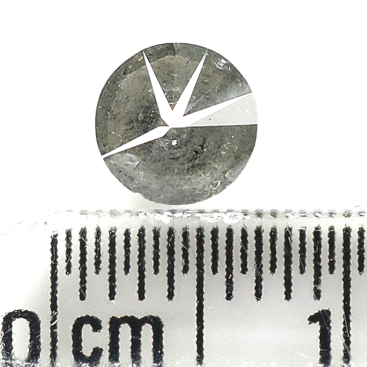 0.70 CT Natural Loose Round Shape Diamond Salt And Pepper Round Diamond 5.60 MM Natural Black Grey Color Round Brilliant Cut Diamond LQ446