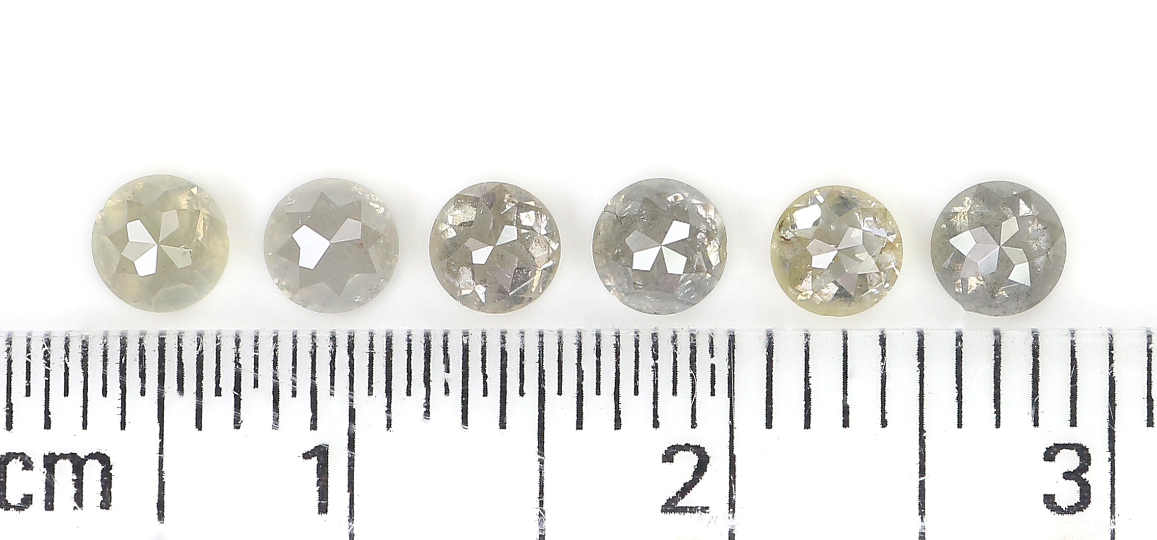 1.42 CT Natural Loose Round Rose Cut Diamond Grey Color Round Shape Diamond 3.50 MM Natural Loose Grey Color Round Rose Cut Diamond LQ1701