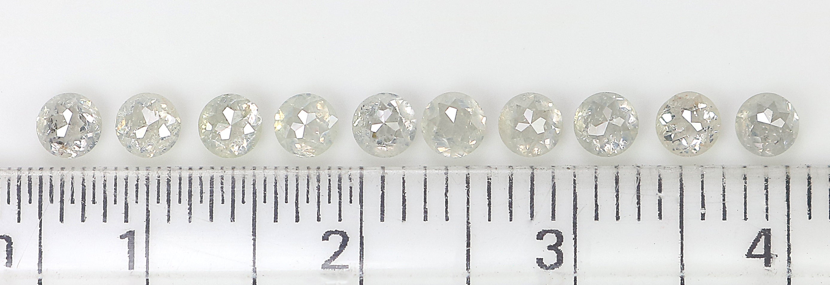 1.57 CT Natural Loose Round Rose Cut Diamond Grey Color Round Shape Diamond 3.05 MM Natural Loose Grey Color Round Rose Cut Diamond LQ3266