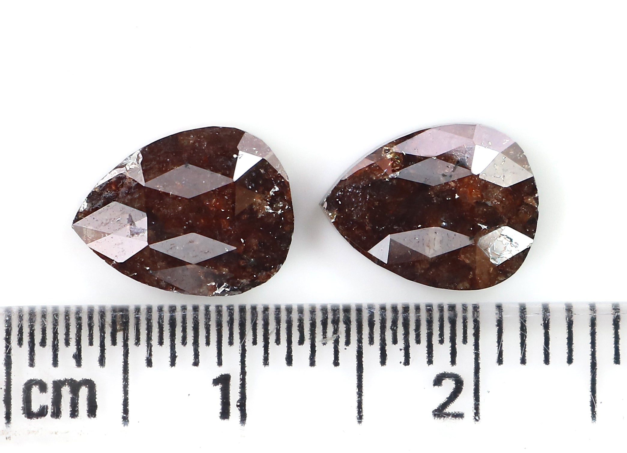 2.93 CT Natural Loose Pear Shape Pair Diamond Brown Color Diamond 9.45 MM Natural Loose Diamond Pear Cut Diamond Pear Pair Diamond LQ3160