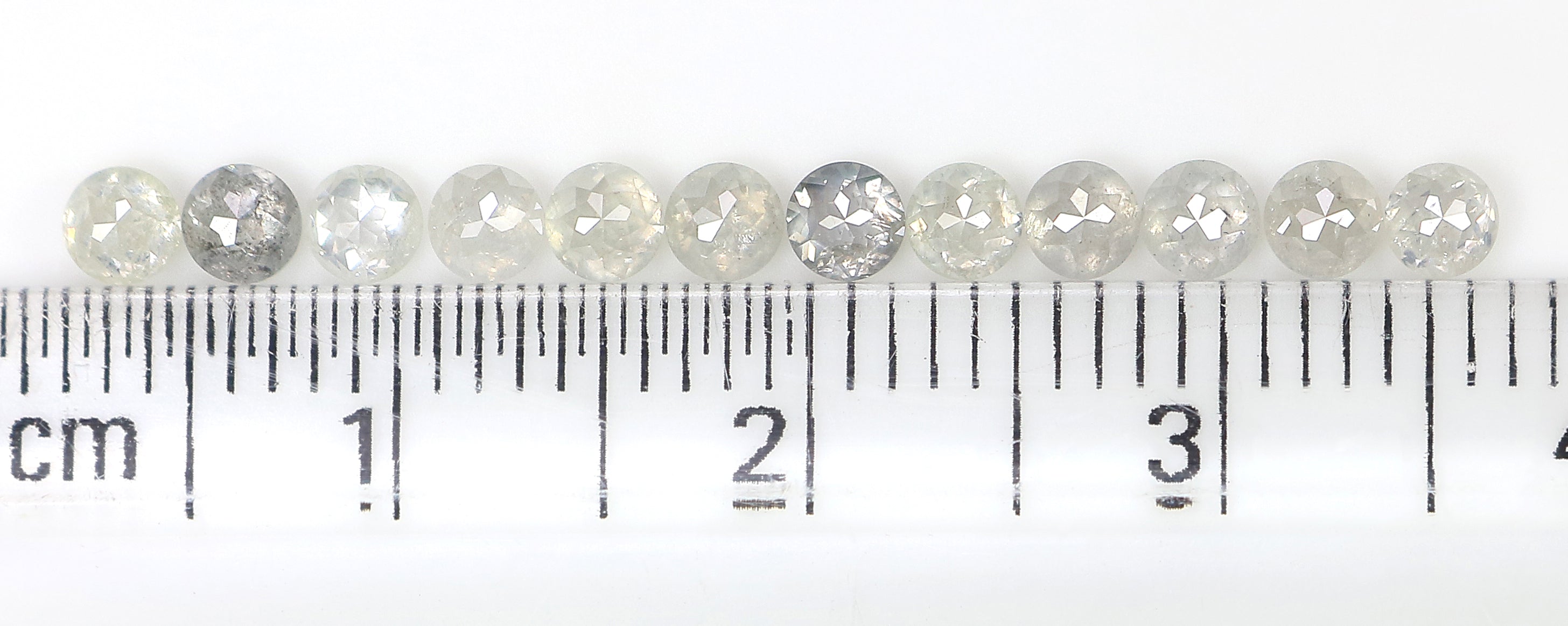 1.54 CT Natural Loose Round Rose Cut Diamond Grey Color Round Shape Diamond 2.90 MM Natural Loose Grey Color Round Rose Cut Diamond LQ3214