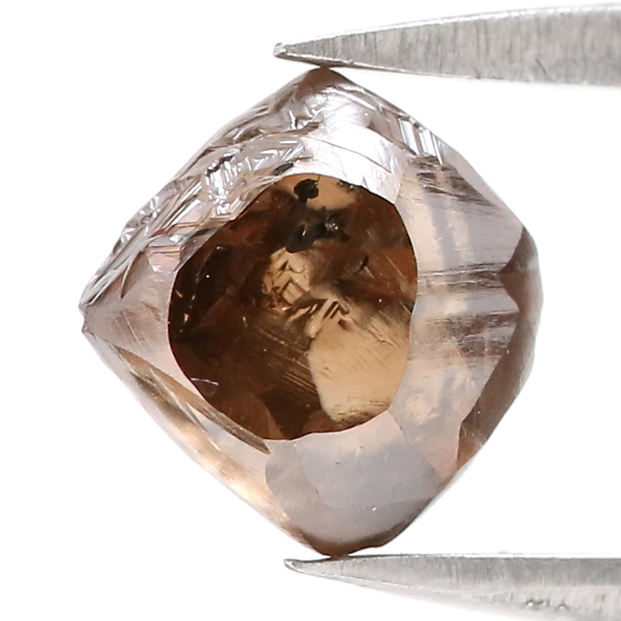 1.99 CT Natural Loose Rough Shape Diamond Brown Color Rough Cut Diamond 7.30 MM Natural Brown Diamond Rough Irregular Cut Diamond QL3103