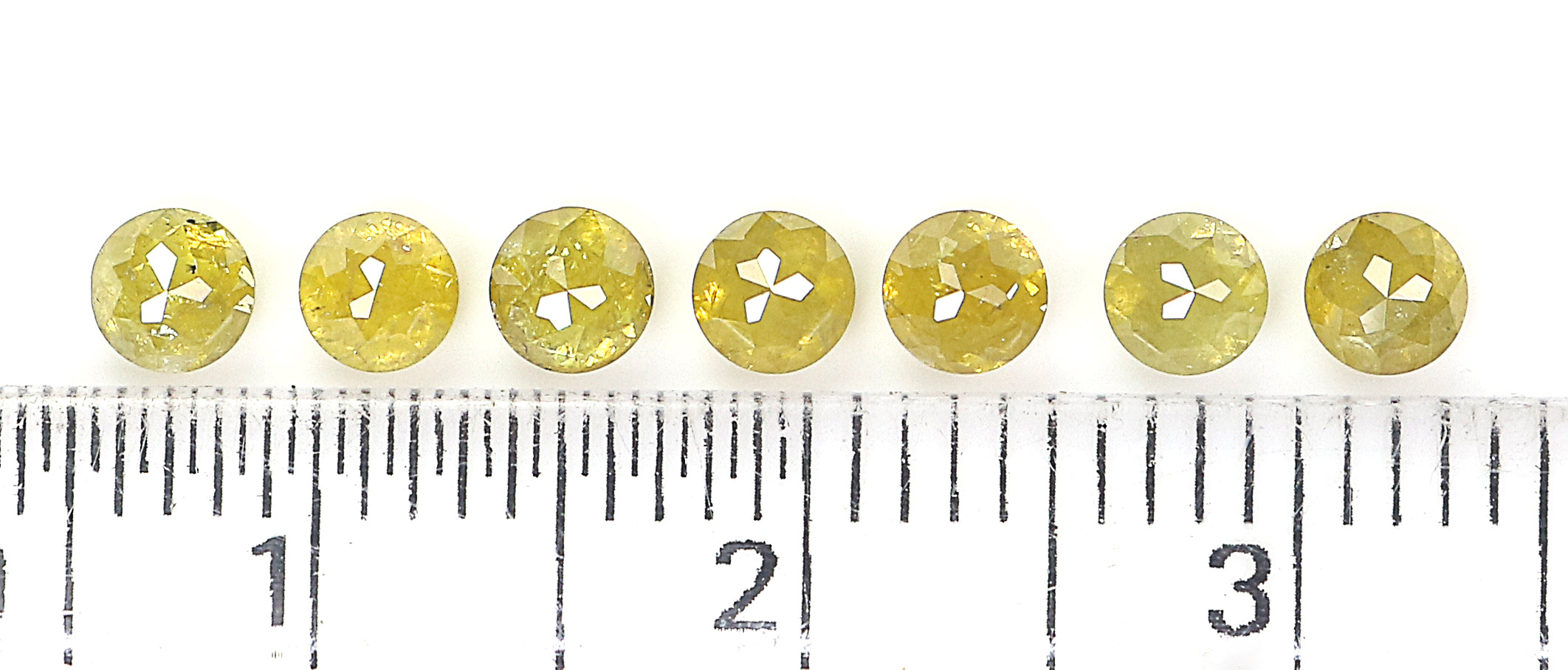 1.55 CT Natural Loose Round Rose Cut Diamond Yellow Color Round Shape Diamond 3.40 MM Natural Yellow Color Round Rose Cut Diamond LQ3275