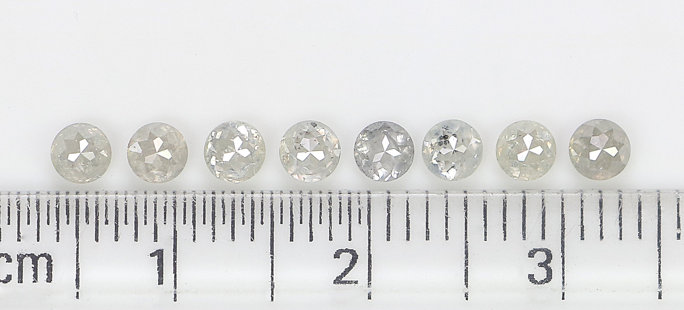 1.46 CT Natural Loose Round Rose Cut Diamond Grey Color Round Shape Diamond 3.20 MM Natural Loose Grey Color Round Rose Cut Diamond LQ3261