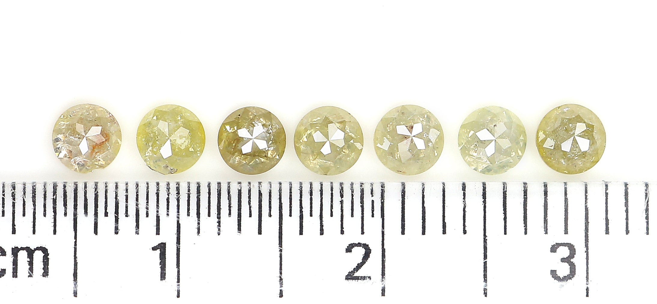 1.45 CT Natural Loose Rose Cut Diamond Yellow Color Round Shape Diamond 3.30 MM Natural Loose Yellow Color Round Rose Cut Diamond LQ1741