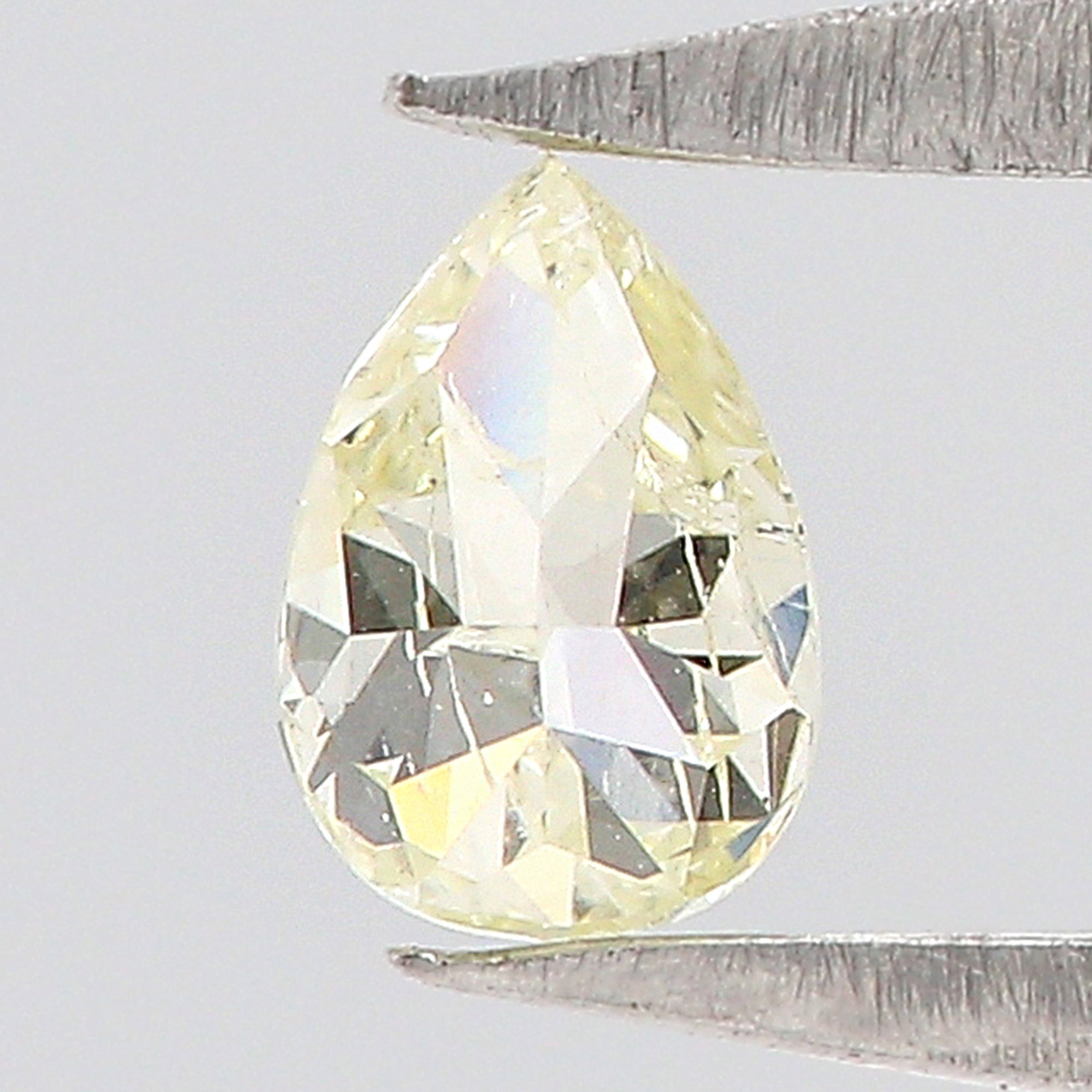 0.19 CT Natural Loose Diamond, Pear Diamond, Yellow Diamond, Rustic Diamond, Pear Cut Diamond, Fancy Color Diamond KR897