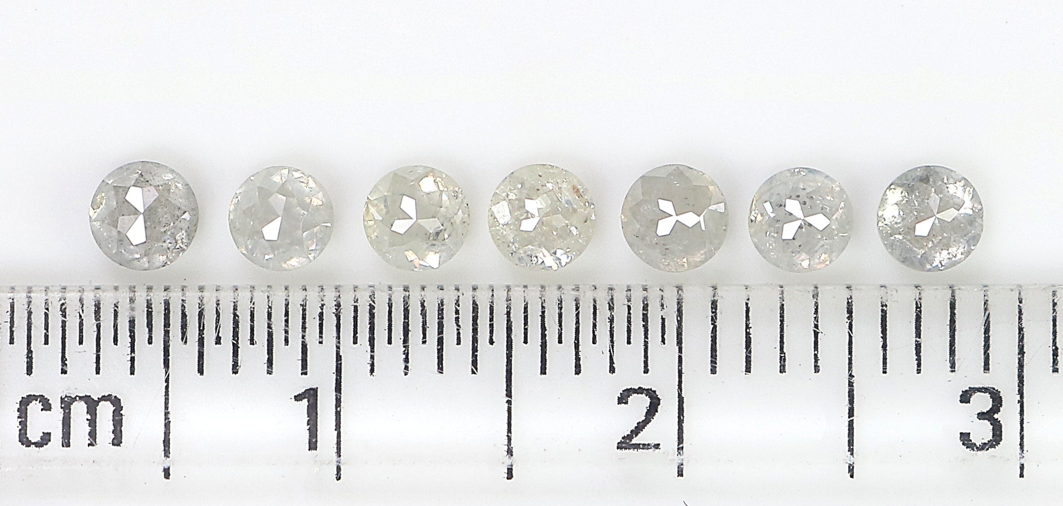 1.26 CT Natural Loose Round Rose Cut Diamond Grey Color Round Shape Diamond 3.20 MM Natural Loose Grey Color Round Rose Cut Diamond LQ3262