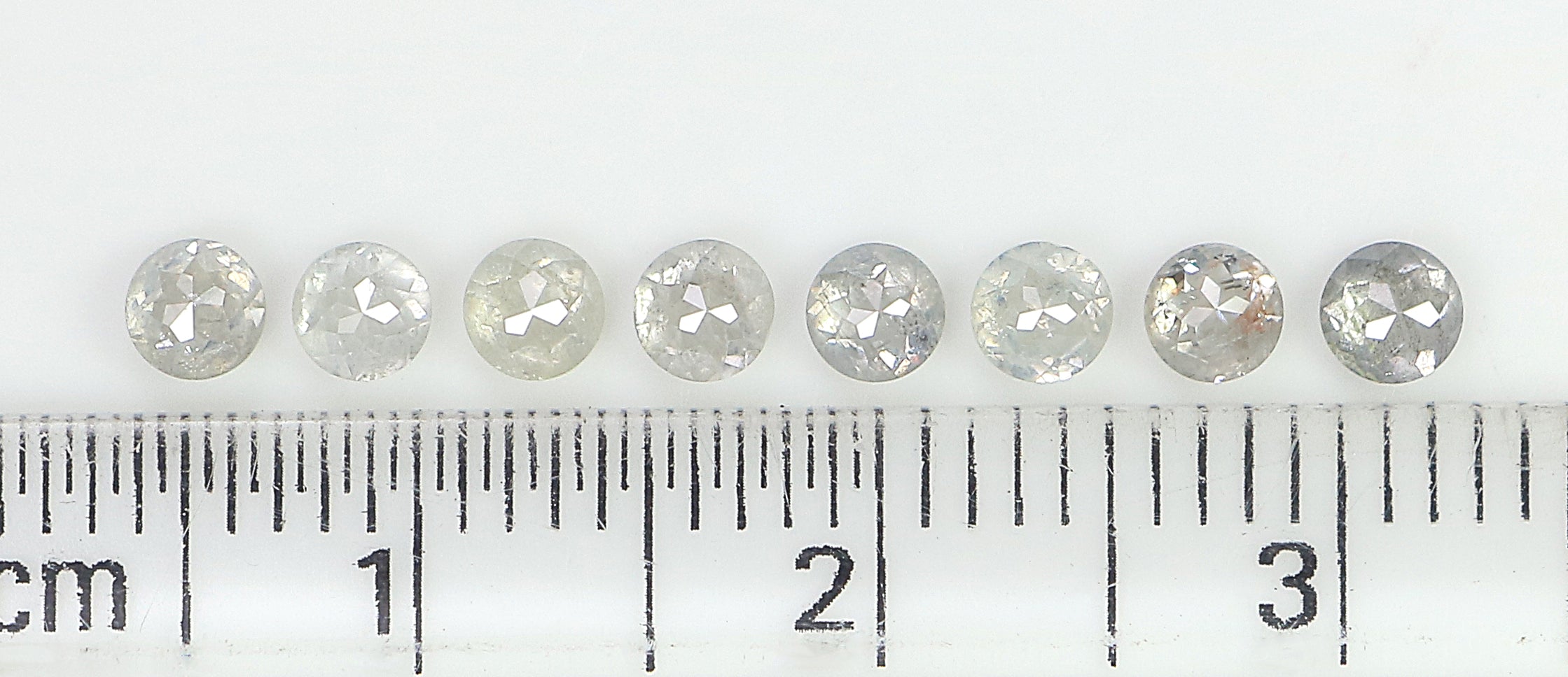 1.32 CT Natural Loose Round Rose Cut Diamond Grey Color Round Shape Diamond 3.05 MM Natural Loose Grey Color Round Rose Cut Diamond LQ3265