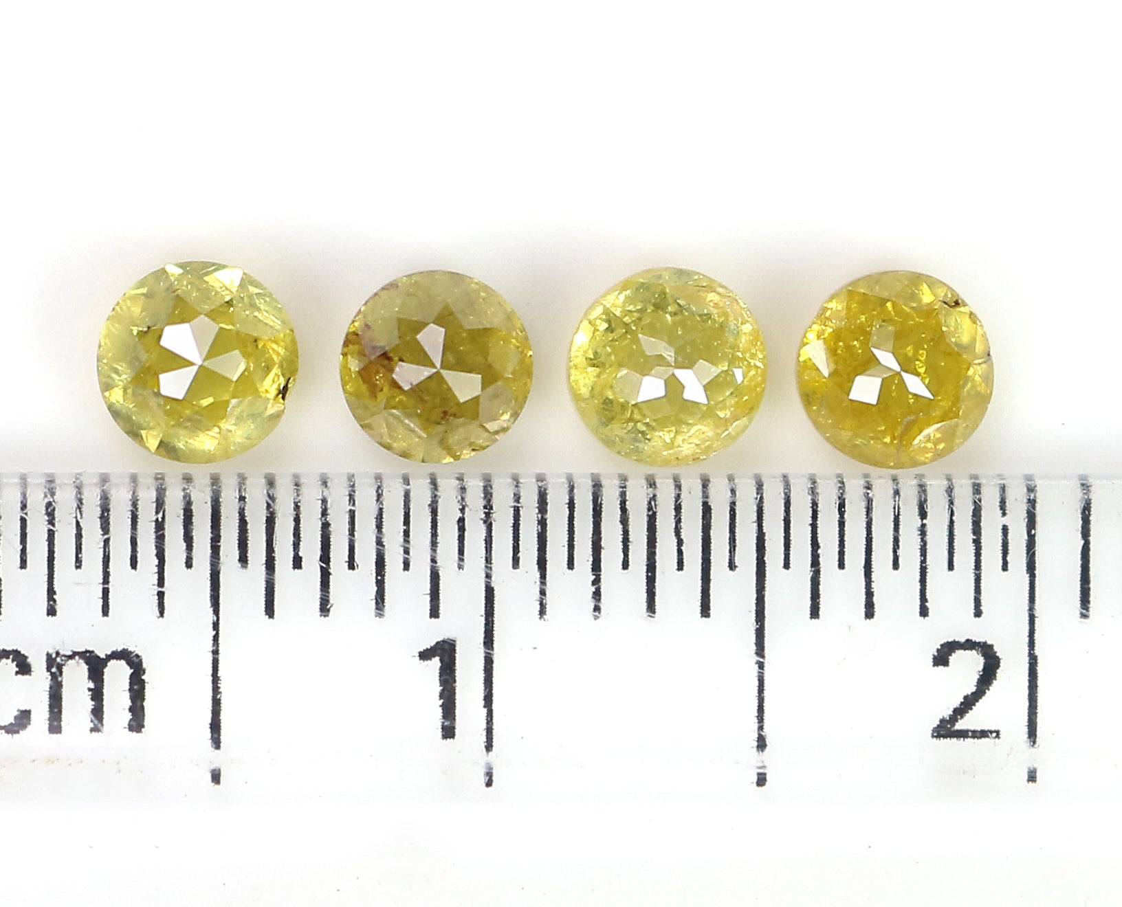 1.17 CT Natural Loose Round Rose Cut Diamond Yellow Color Round Shape Diamond 3.55 MM Natural Yellow Color Round Rose Cut Diamond LQ1015