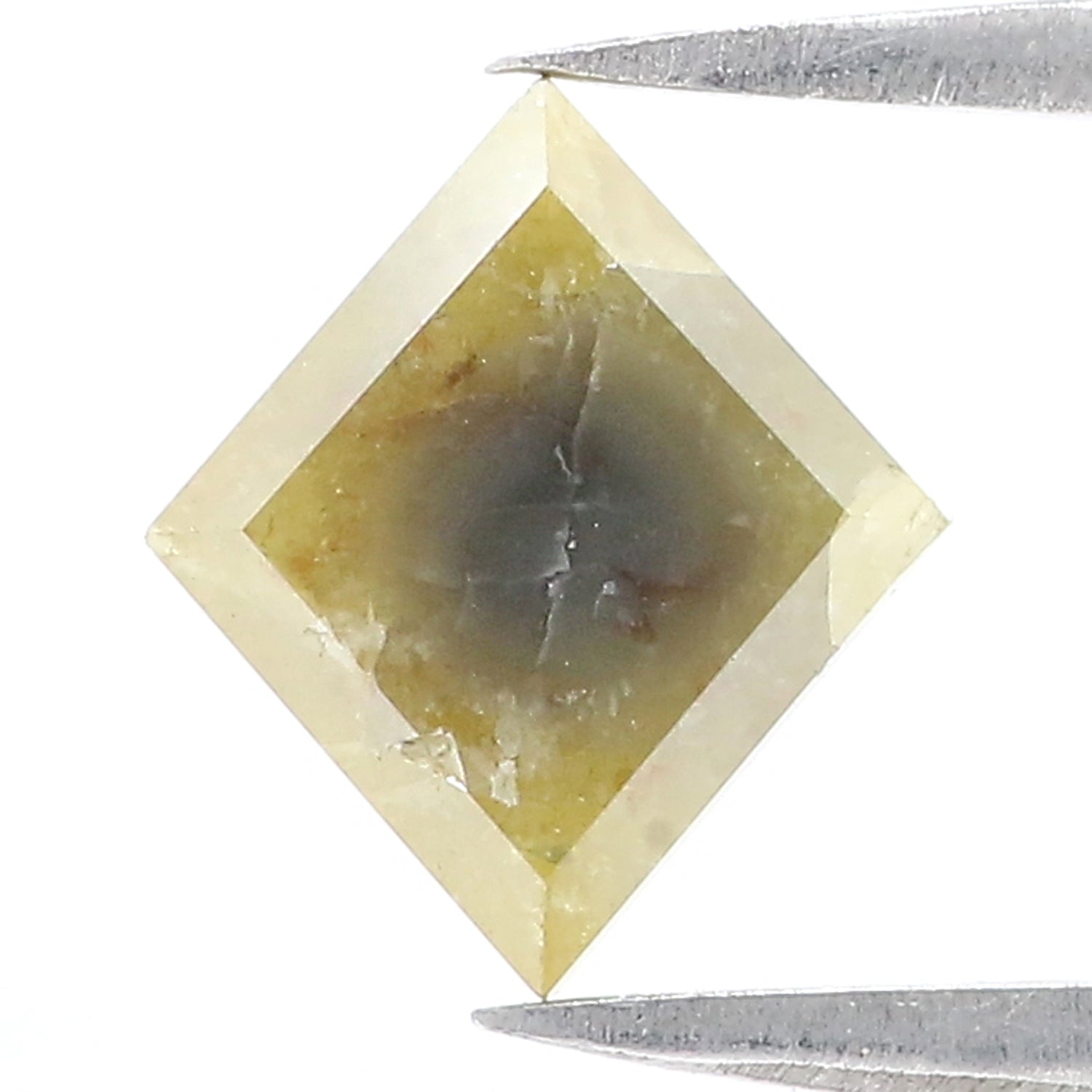 1.61 Ct Natural Loose Kite Shape Diamond Yellow Color Kite Shape Diamond 9.60 MM Natural Loose Diamond Yellow Kite Rose Cut Diamond QL8814