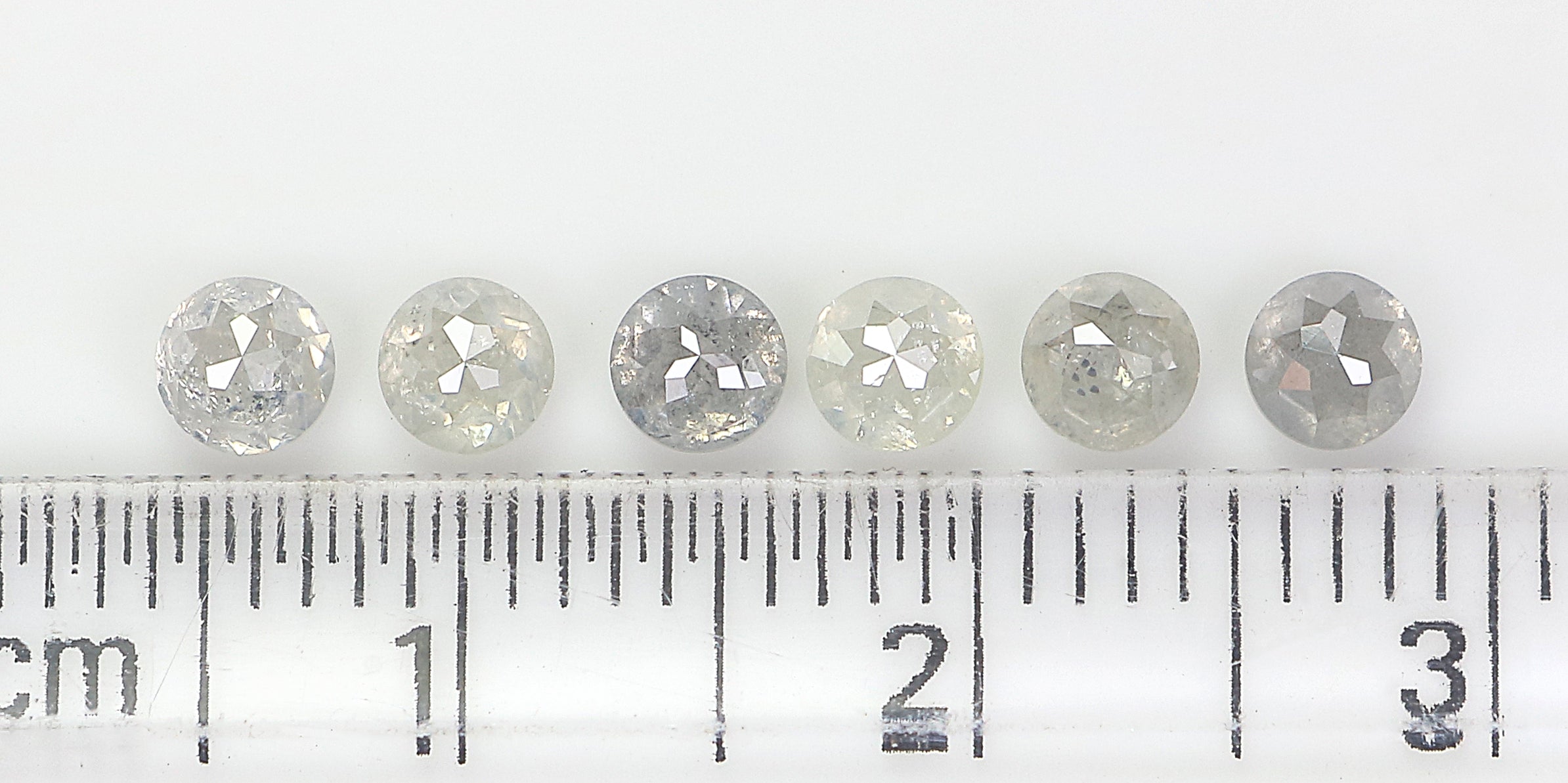 1.40 CT Natural Loose Round Rose Cut Diamond Grey Color Round Shape Diamond 3.50 MM Natural Loose Grey Color Round Rose Cut Diamond LQ3271