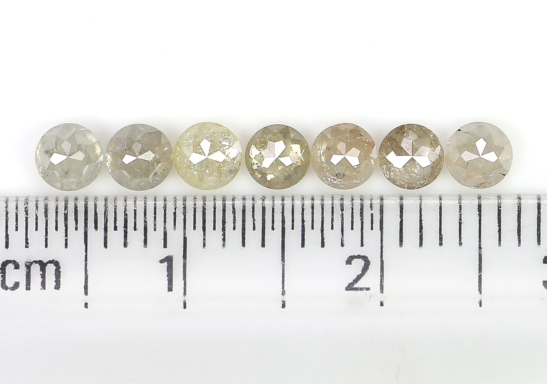 1.39 Ct Natural Loose Round Rose Cut Diamond Salt And Pepper Round Shape Diamond 3.30 MM Natural Grey Color Round Rose Cut Diamond LQ9686