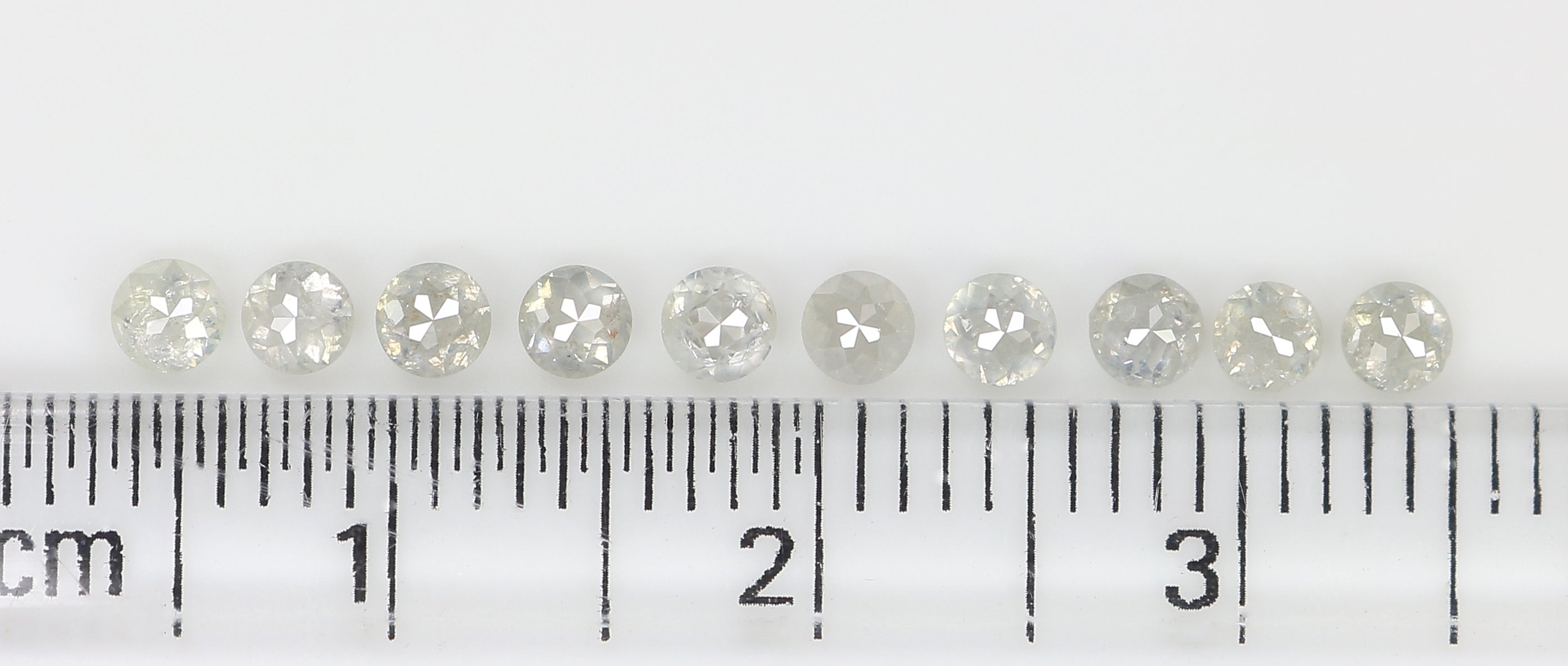 1.04 CT Natural Loose Round Rose Cut Diamond Grey Color Round Shape Diamond 2.60 MM Natural Loose Grey Color Round Rose Cut Diamond LQ3182