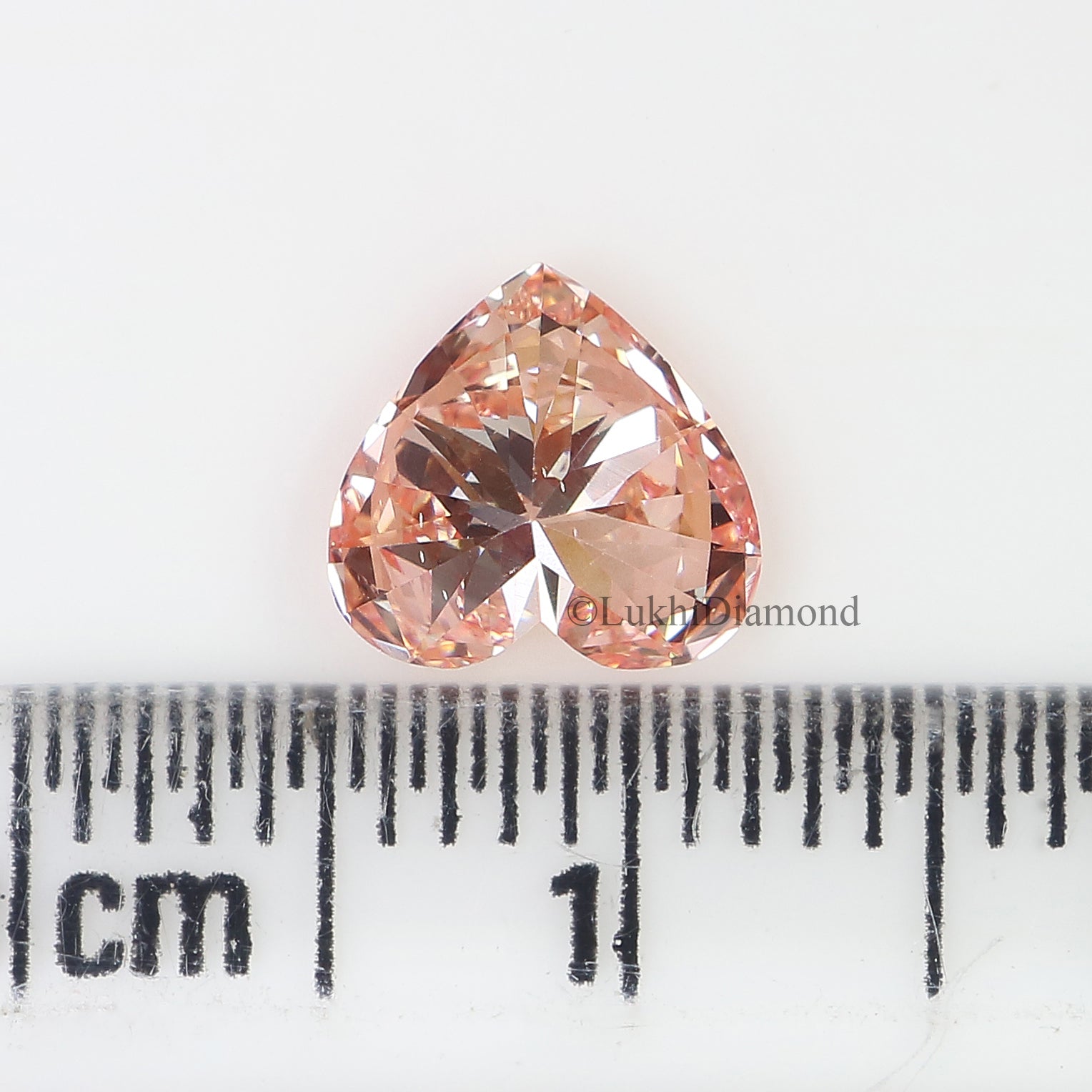 1.04 CT IGI Certified Heart Brilliant Cut Fancy Vivid Pink Color VS1 Clarity Diamond Lab Grown Diamond Lab Created Heart CVD Diamond L3202