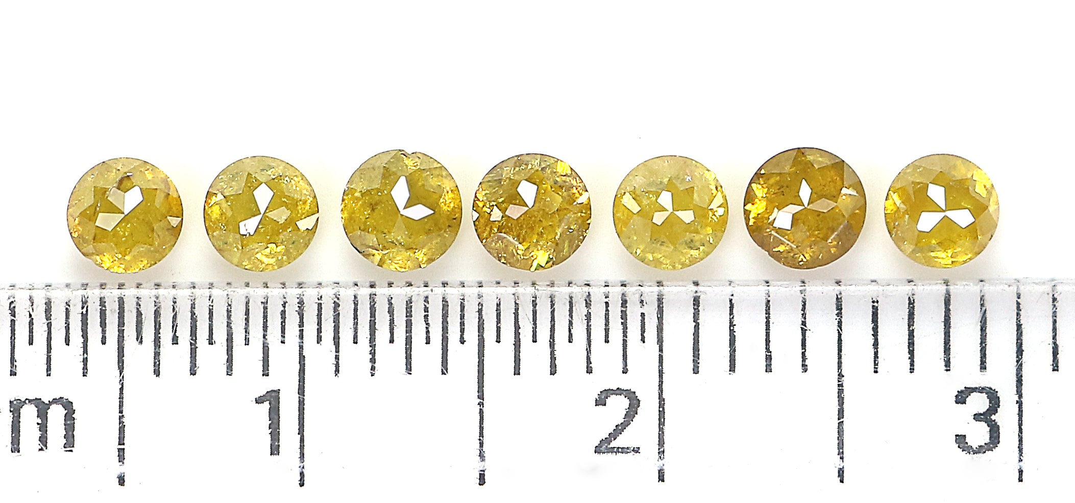 1.35 CT Natural Loose Round Rose Cut Diamond Yellow Color Round Shape Diamond 3.45 MM Natural Yellow Color Round Rose Cut Diamond LQ3273