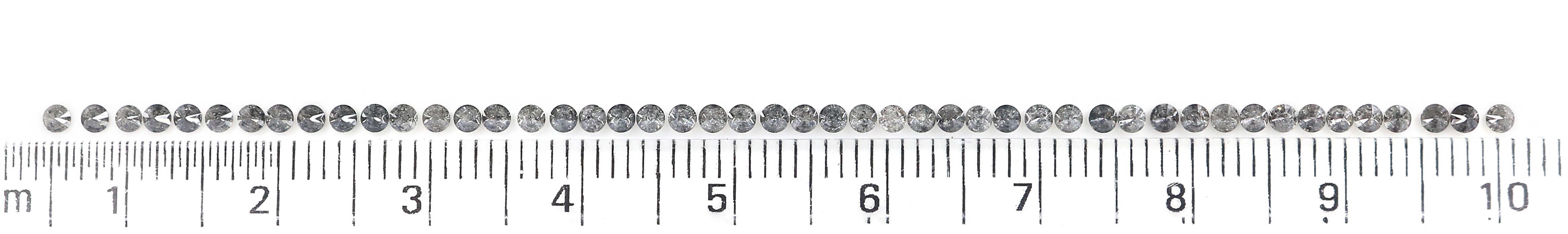 1.36 CT Natural Loose Round Shape Diamond Salt And Pepper Round Cut Diamond 1.80 MM Natural Loose Diamond Round Brilliant Cut Diamond LQ097