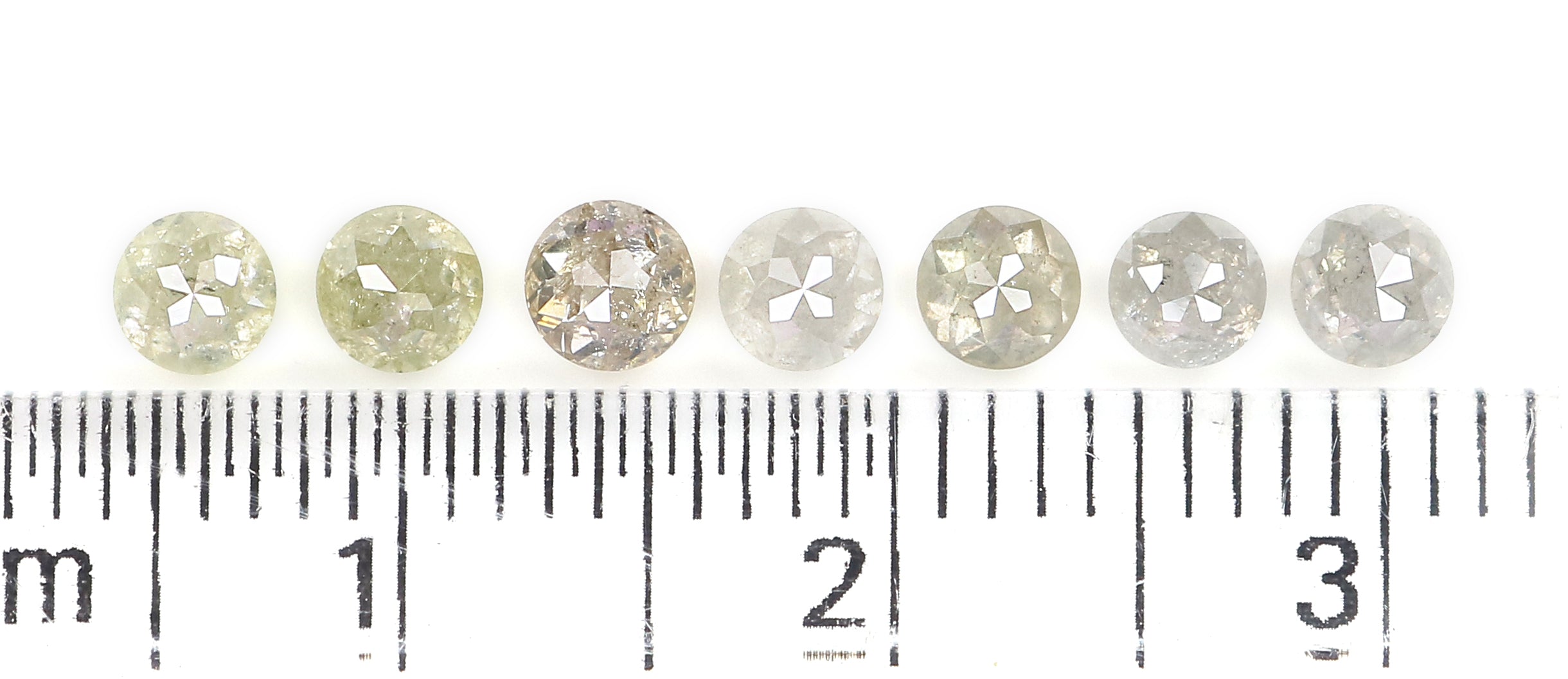 1.44 CT Natural Loose Round Rose Cut Diamond Grey Color Round Shape Diamond 3.30 MM Natural Loose Grey Color Round Rose Cut Diamond LQ1739