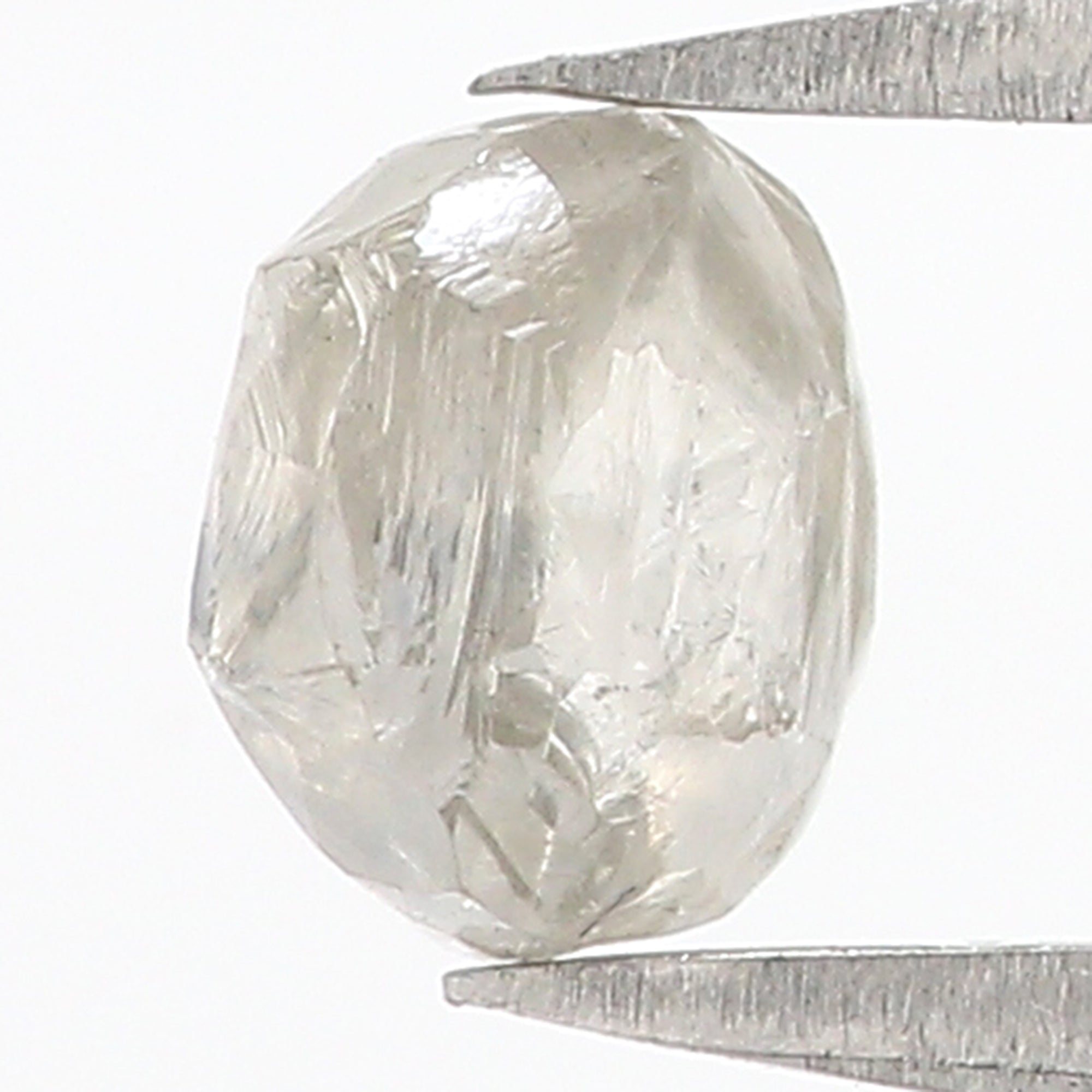 1.00 CT Natural Loose Rough Shape Diamond Grey Color Rough Diamond 5.75 MM Natural Loose Grey Diamond Rough Irregular Cut Diamond QL3121