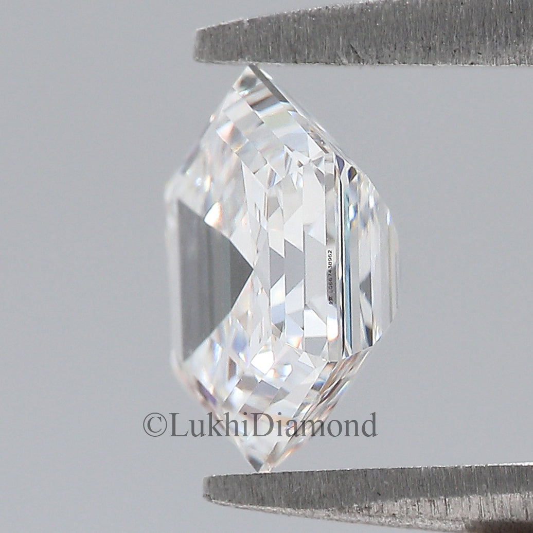 1.01 CT IGI Certified Hexagonal Step Cut Diamond White - D Color VVS2 Clarity Lab Grown Diamond Lab Created Diamond Hexagon CVD Diamond Q191