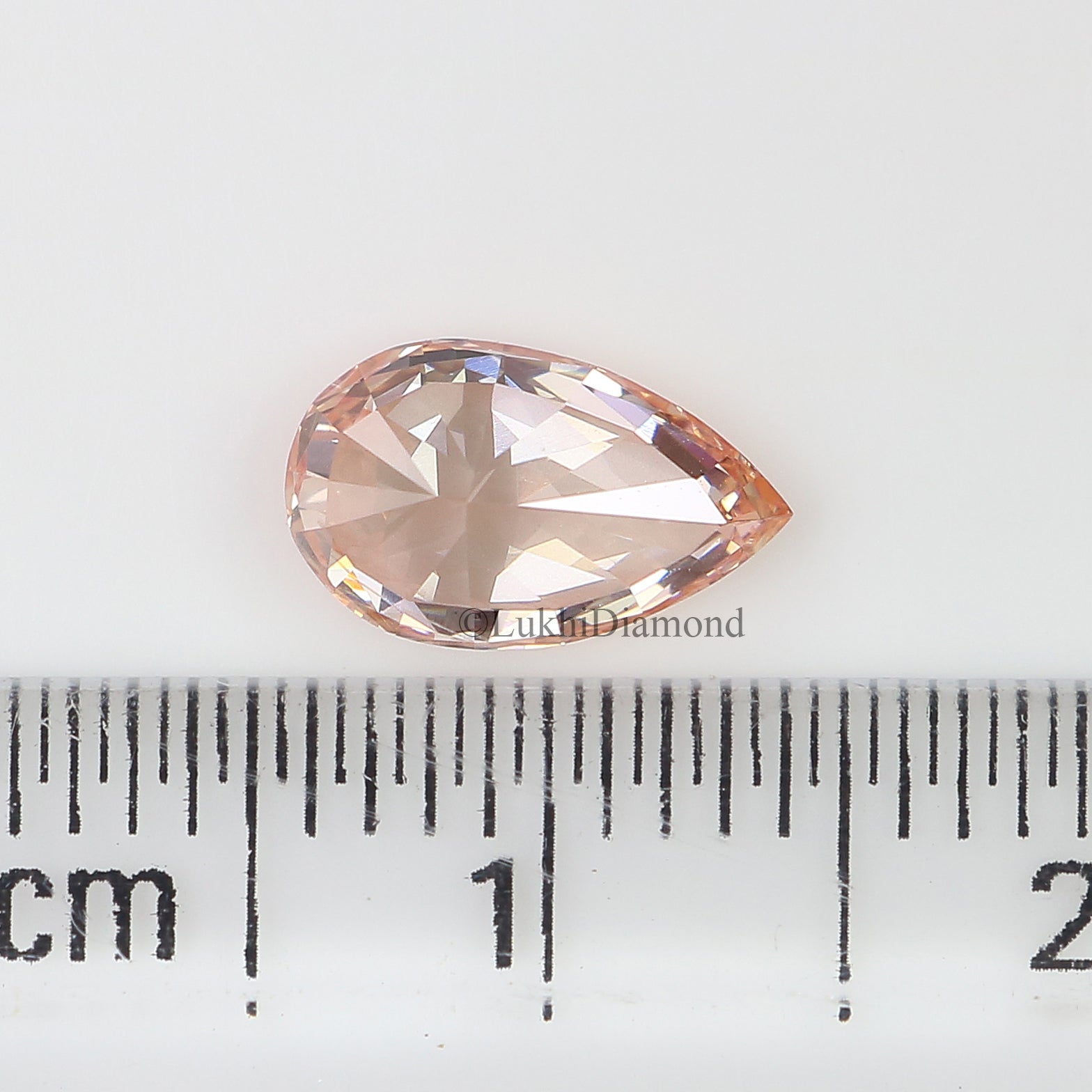 1.00 CT IGI Certified Pear Modified Brilliant Cut Diamond Fancy Vivid Pink Color VS2 Clarity Lab Grown CVD Diamond Lab Created Diamond L3205