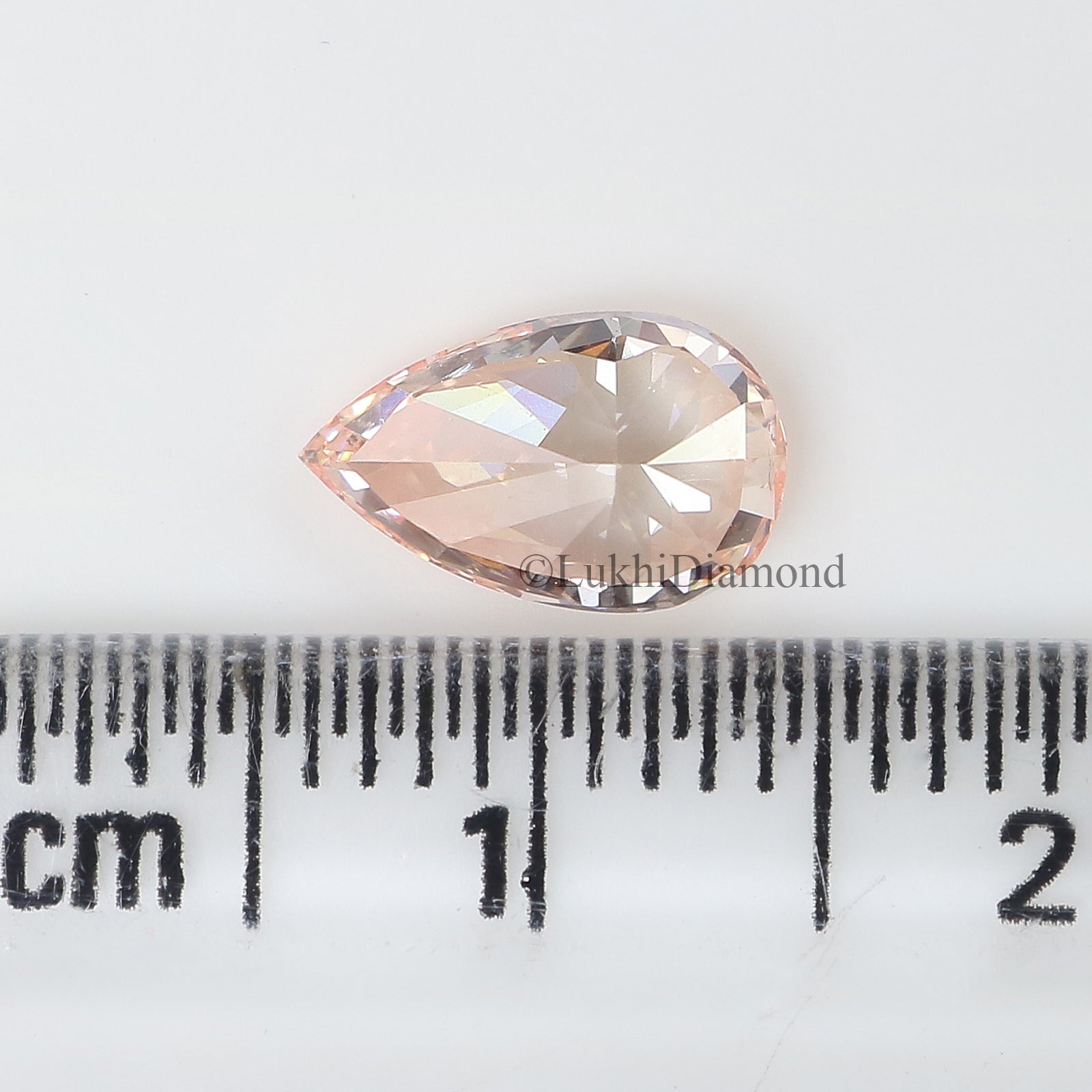 1.02 CT IGI Certified Pear Brilliant Cut Diamond Fancy Intense Pink Color VS1 Clarity Lab Grown Diamond Lab Created Pear CVD Diamond L3200