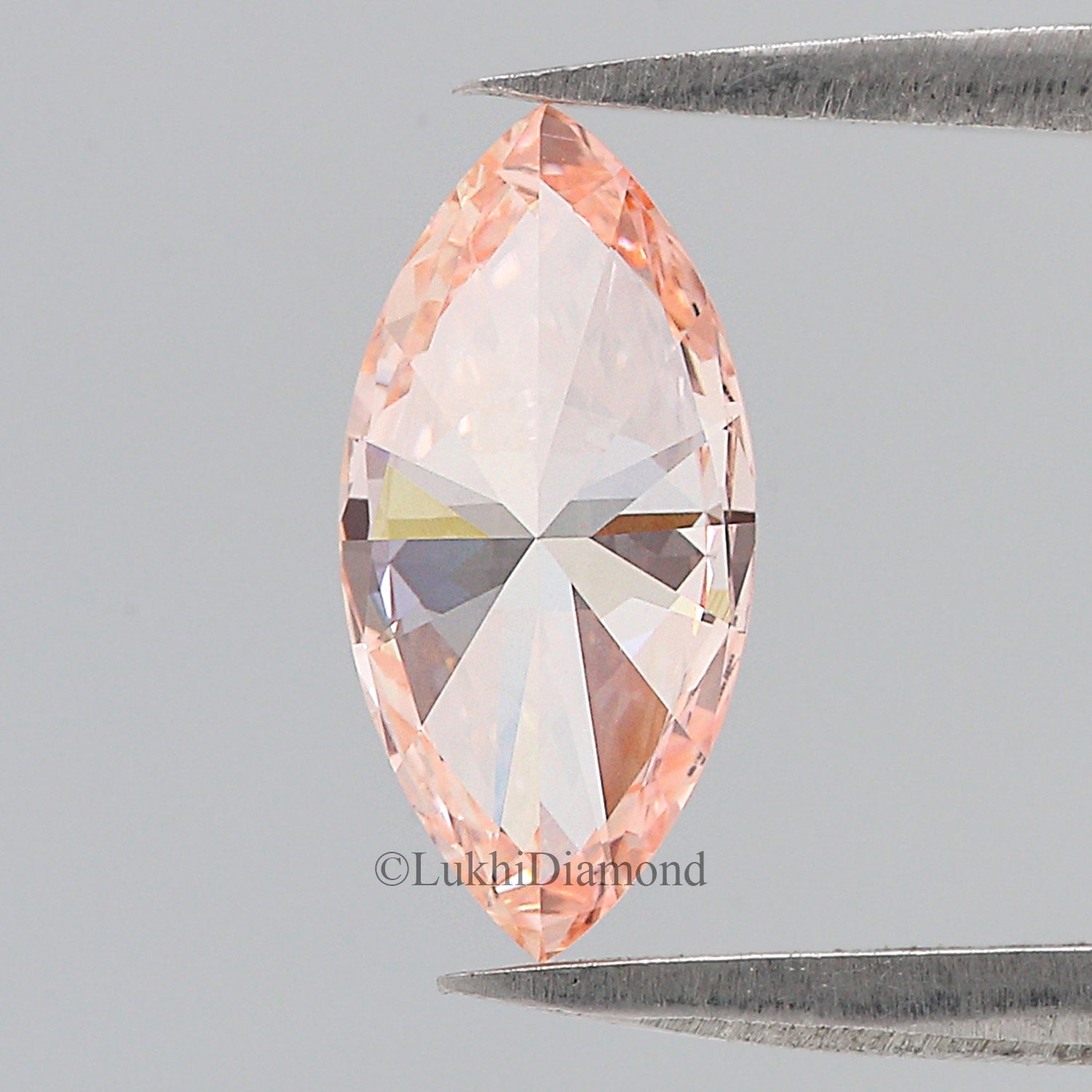 1.01 CT IGI Certified Marquise Brilliant Cut Fancy Vivid Pink Color VS1 Clarity Diamond Lab Grown CVD Diamond Lab Created Diamond L3206