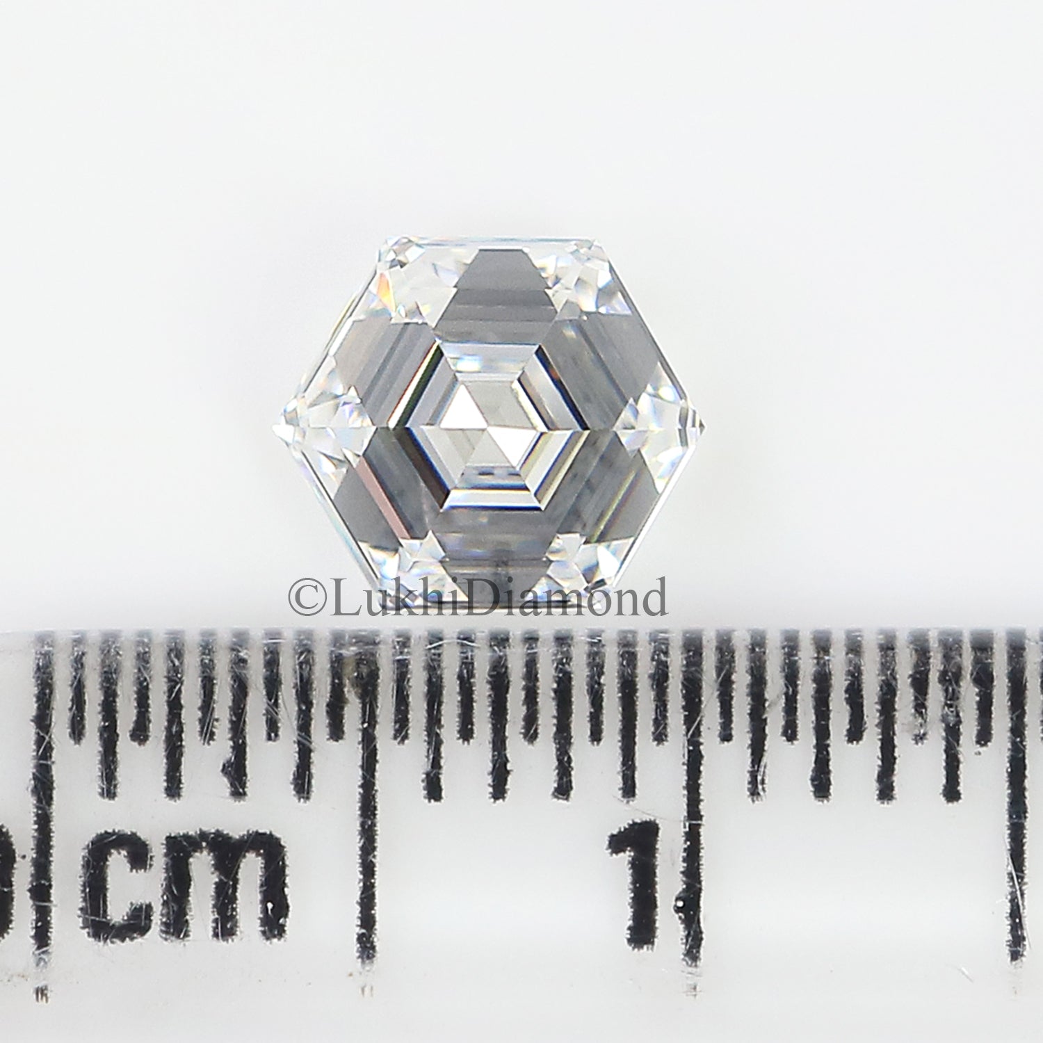 1.00 CT IGI Certified Hexagonal Step Cut Diamond White - E Color VS1 Clarity Lab Grown Diamond Lab Created Diamond Hexagon CVD Diamond Q192