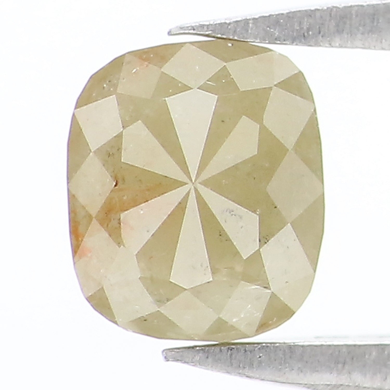 0.75 CT Natural Loose Cushion Shape Diamond Green Color Cushion Cut Diamond 5.35 MM Natural Loose Grey Color Cushion Rose Cut Diamond LQ7655