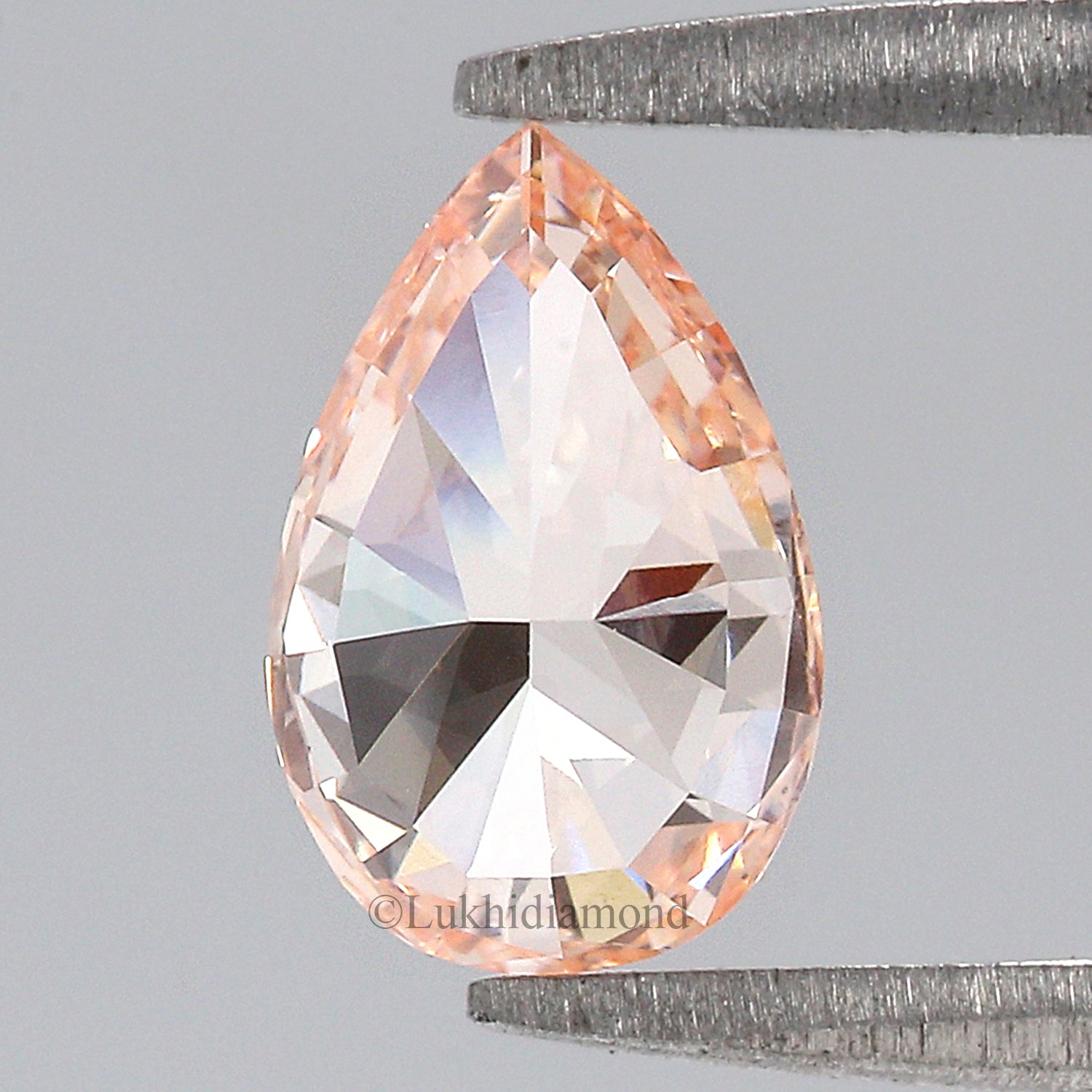 1.01 CT IGI Certified Pear Modified Brilliant Cut Diamond Fancy Vivid Pink Color VS2 Clarity Lab Grown CVD Diamond Lab Created Diamond L3226