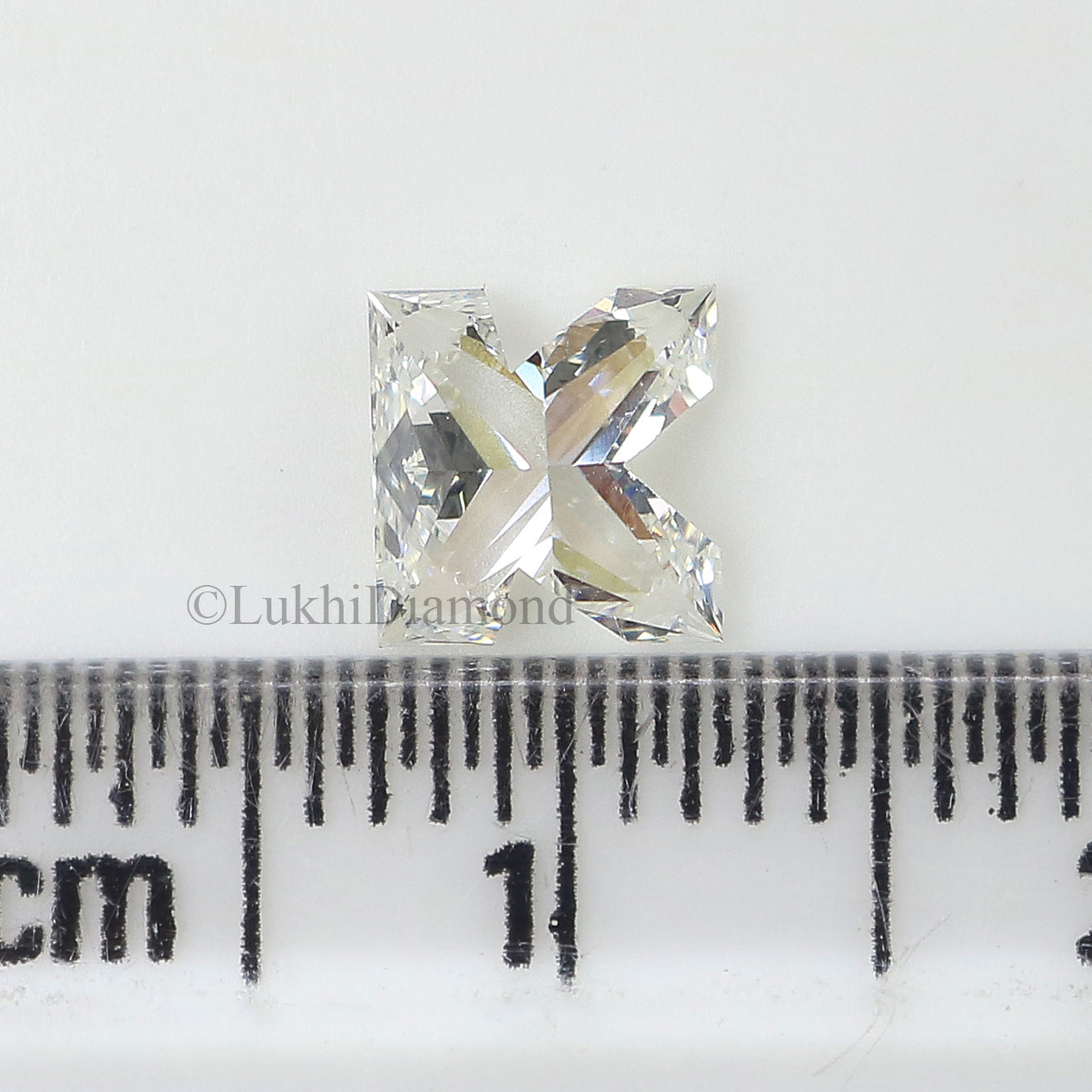 0.88 CT Alphabet-K Cut Diamond E Color VS1 Clarity Lab Grown Diamond CVD Diamond Lab Created Alphabet-K Brilliant Cut Diamond L3208