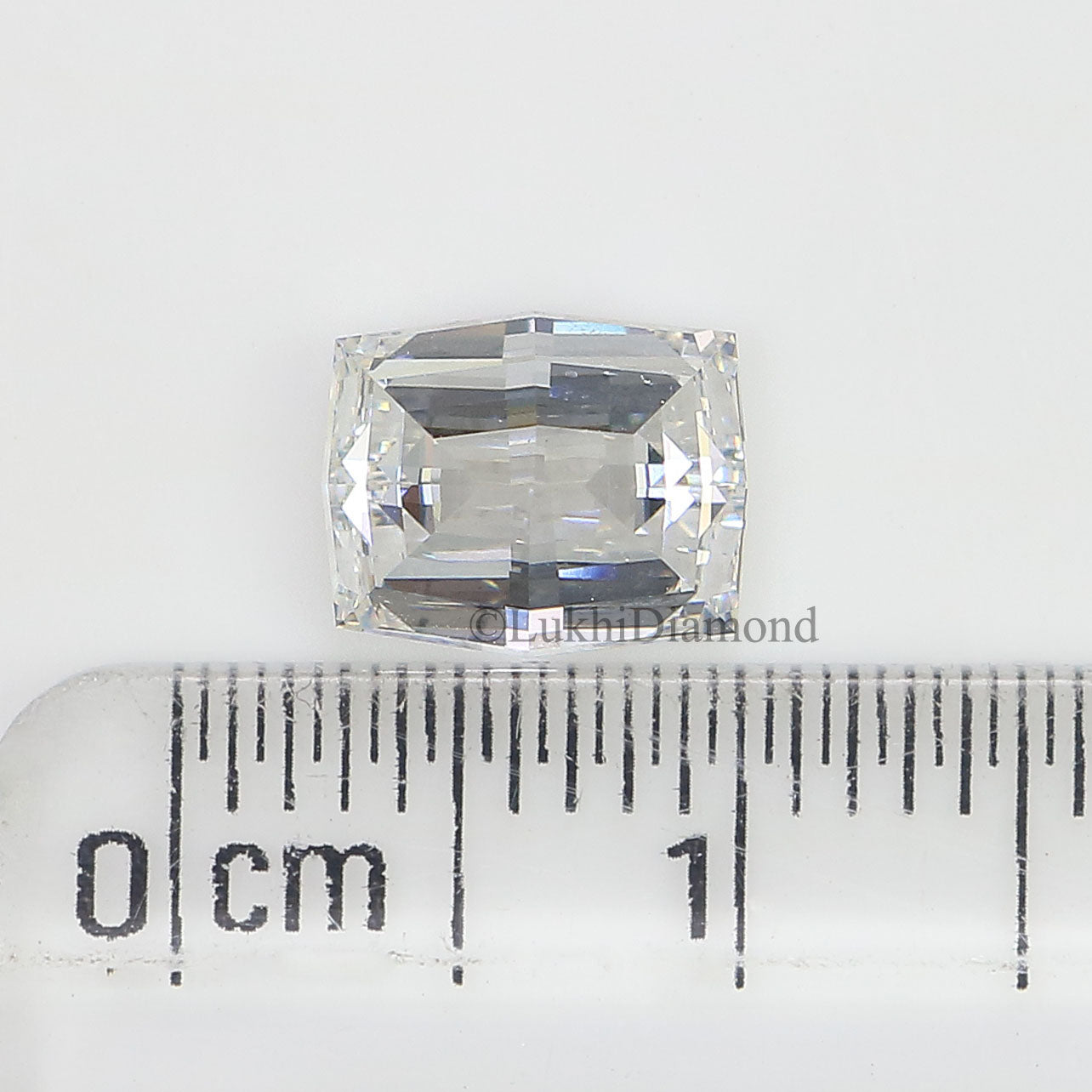 1.65 CT IGI Certified Modified Rectangular Cushion Step Cut Diamond White -E Color VS1 Clarity Lab Grown CVD Lab Created Diamond L3235