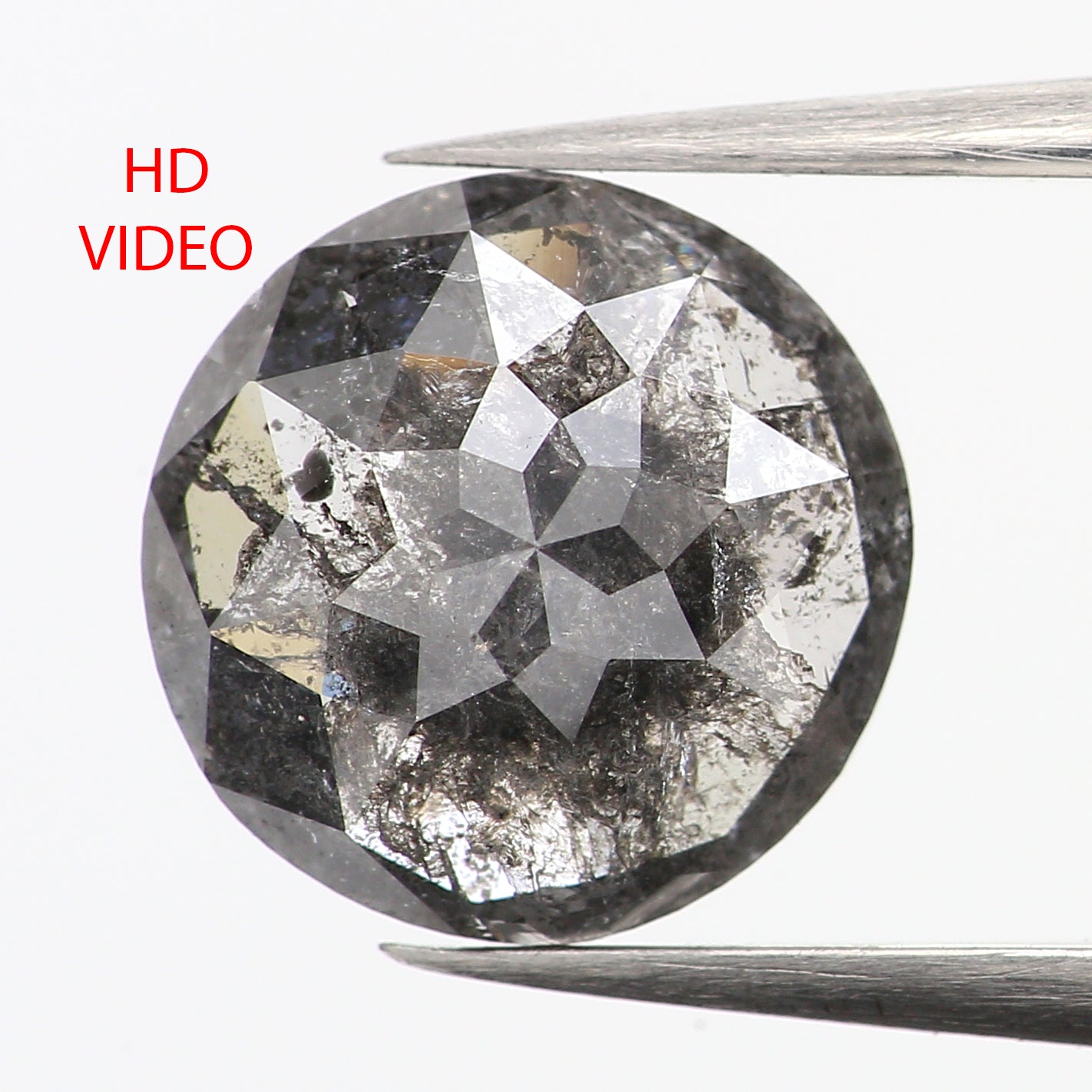 Natural Loose Round Rose Cut Salt And Pepper Diamond orders Black Grey Color 1.27 CT 1.70 MM Rose Cut Shape Diamond L1815