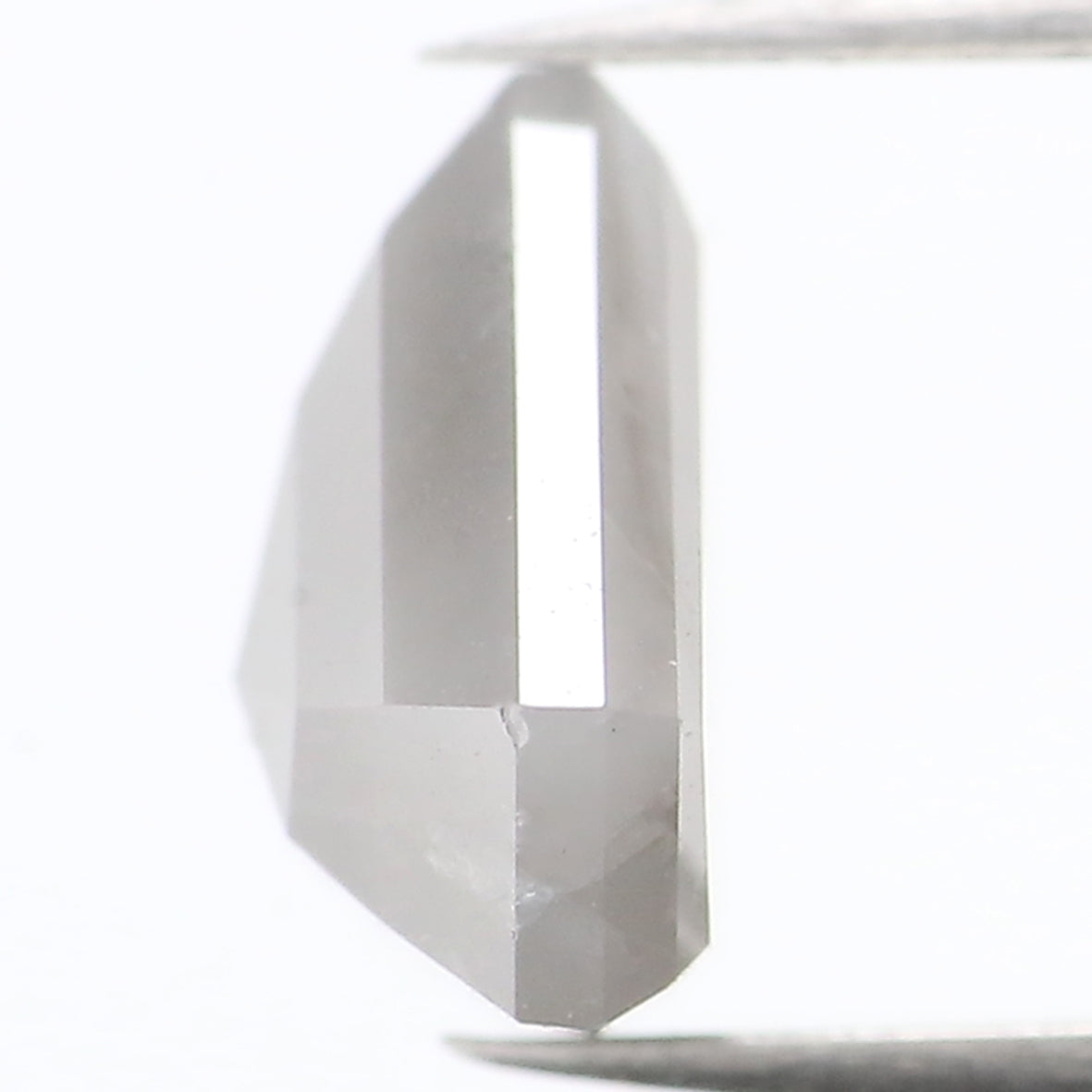 2.35 Ct Natural Loose Shield Diamond Gray Color Shield Cut Diamond 7.90 MM Natural Loose Diamond Gray Color Shield Rose Cut Diamond QL906