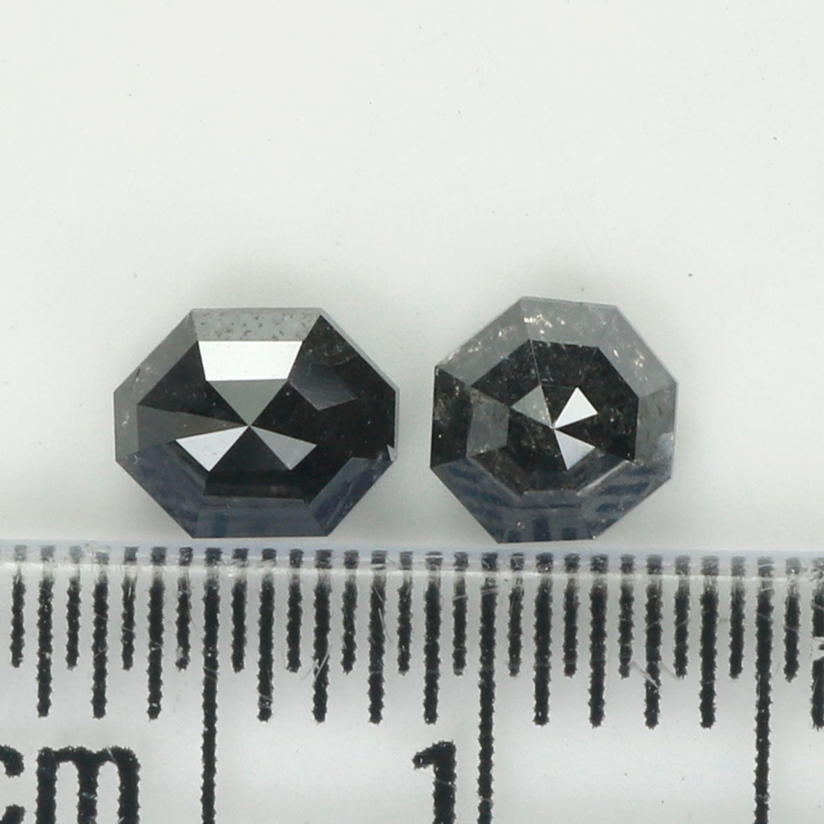 0.96 Ct Natural Loose Diamond, Octagon Diamond, Black Diamond, Octagon Cut Diamond, Polished Diamond, Rose Cut Diamond, Rustic Diamond L9560