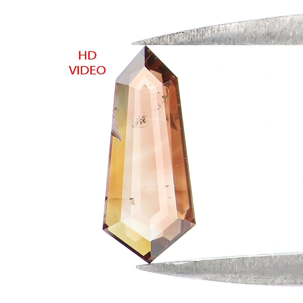 0.50 CT Natural Loose Shield Shape Diamond Brown Color Shield Cut Diamond 9.10 MM Natural Loose Brown Color Shield Rose Cut Diamond QL1613