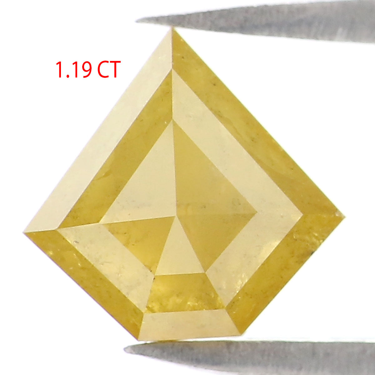 1.19 CT Natural Loose Shield Shape Diamond Yellow Color Shield Cut Diamond 7.30 MM Natural Loose Diamond Shield Rose Cut Diamond LQ9638