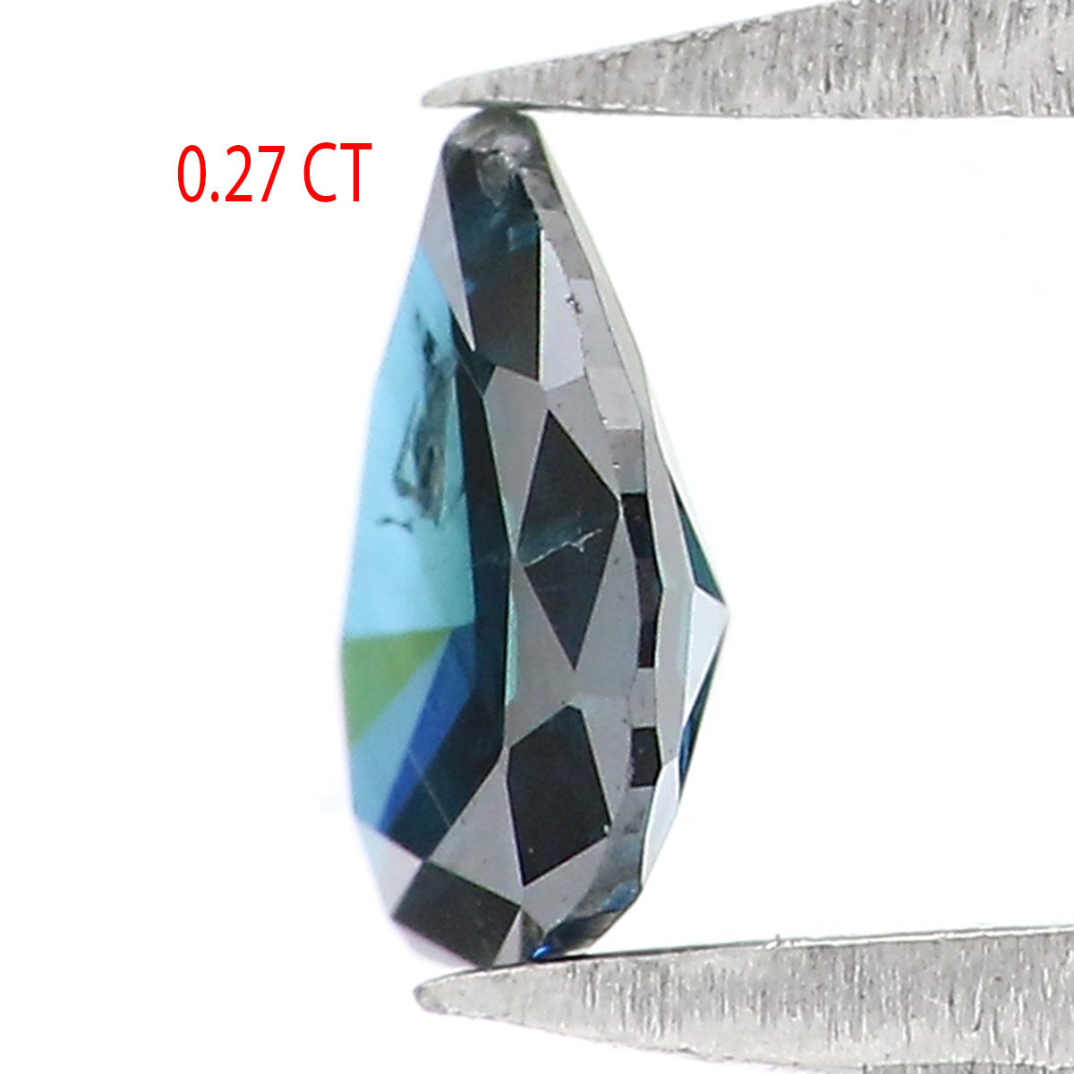 Natural Loose Pear Blue Color Diamond 0.27 CT 4.90 MM Pear Shape Rose Cut Diamond L8523